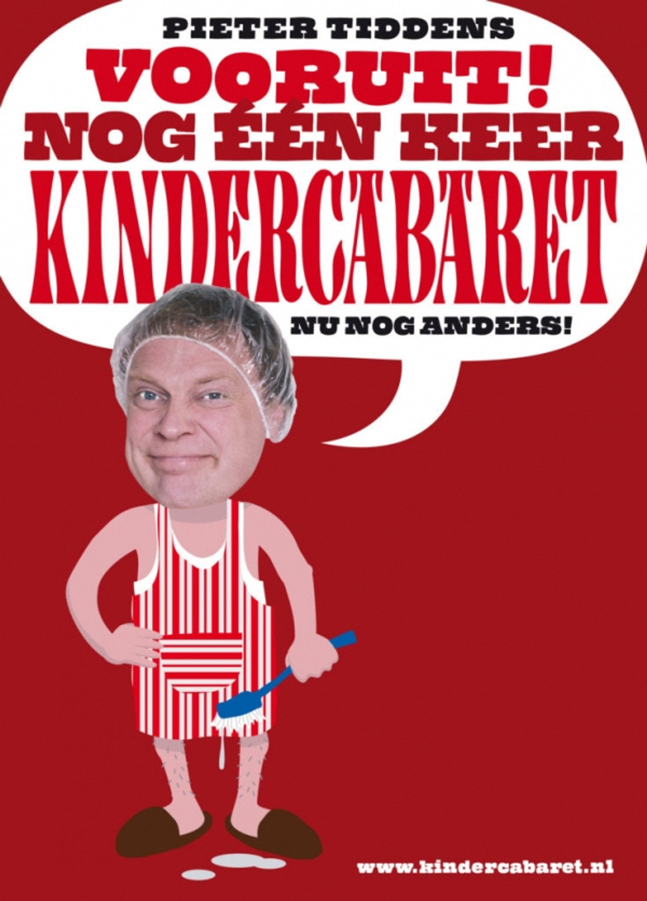 Pieter Tiddens: Vooruit! Nog Één Keer Kindercabaret, Nu Nog Anders! Backdrop