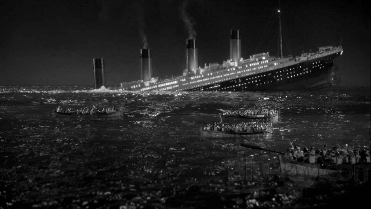 Scen från Titanics undergång