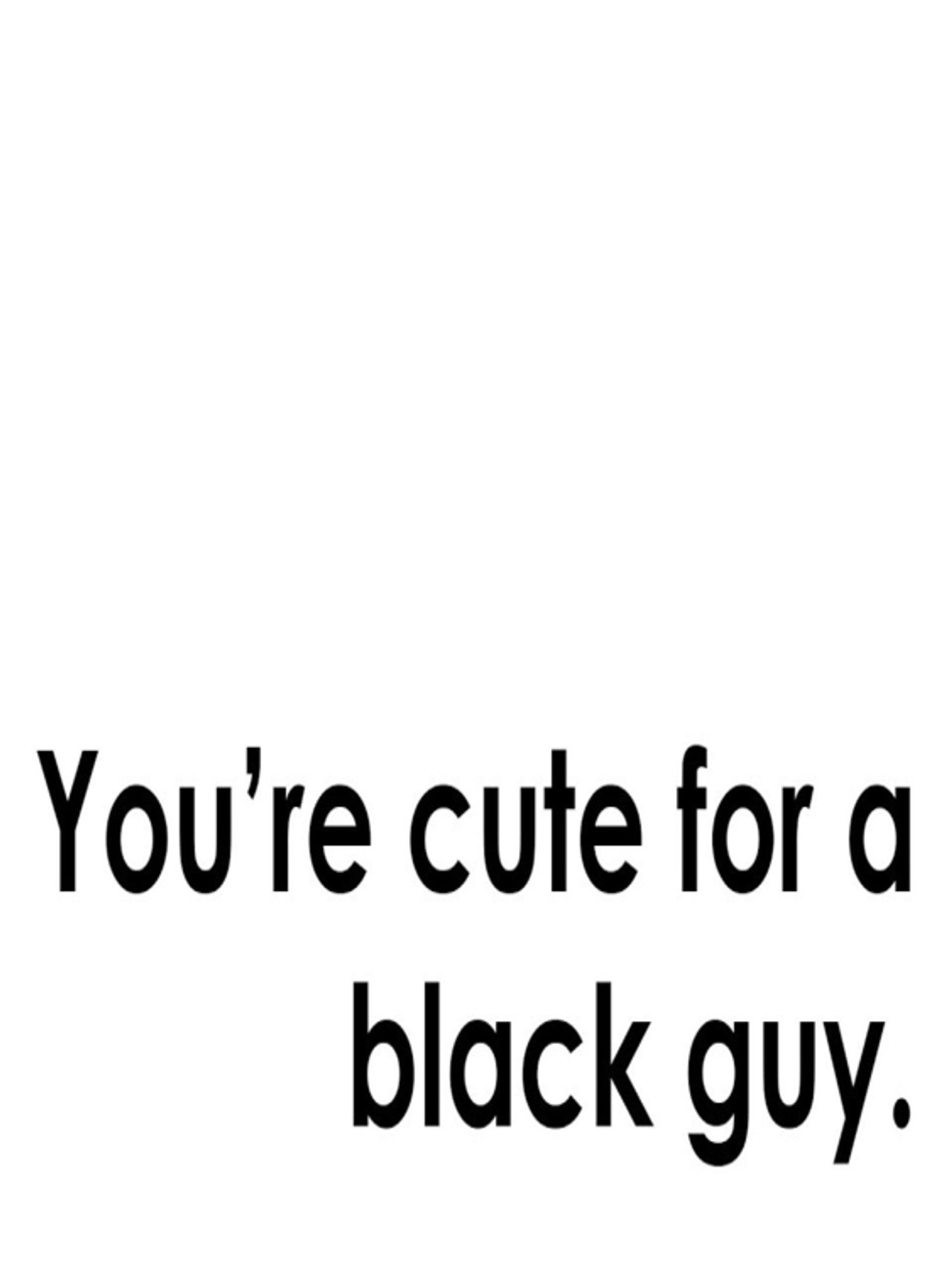 You're Cute for a Black Guy filmaffisch