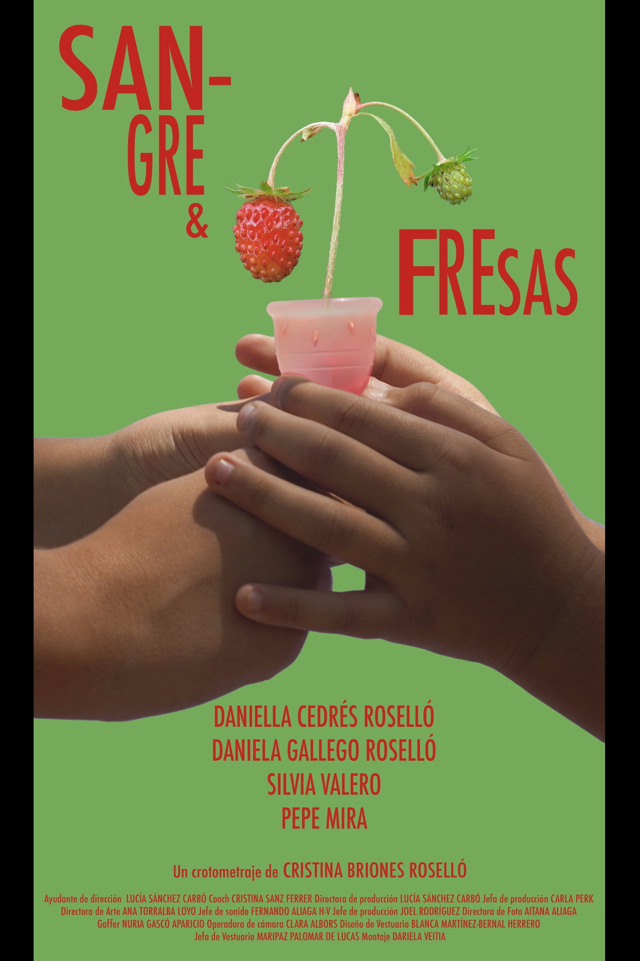 Sangre y fresas poster