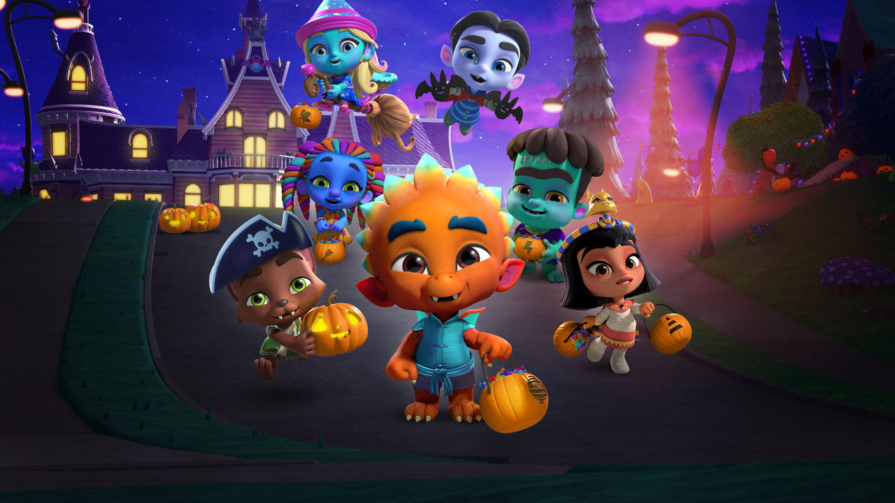 Super Monsters Save Halloween Backdrop Image