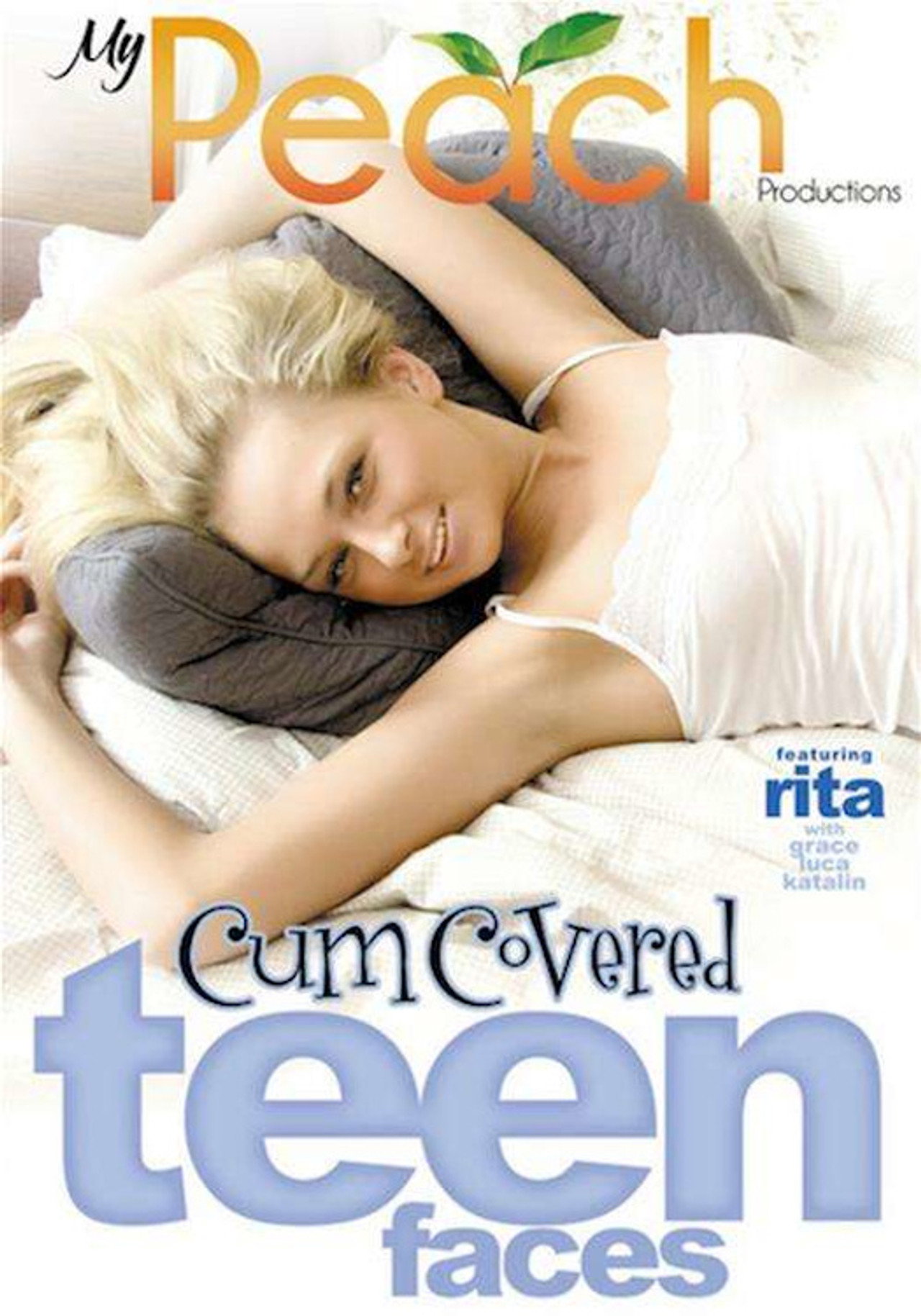 Cum Covered Teen Faces Backdrop