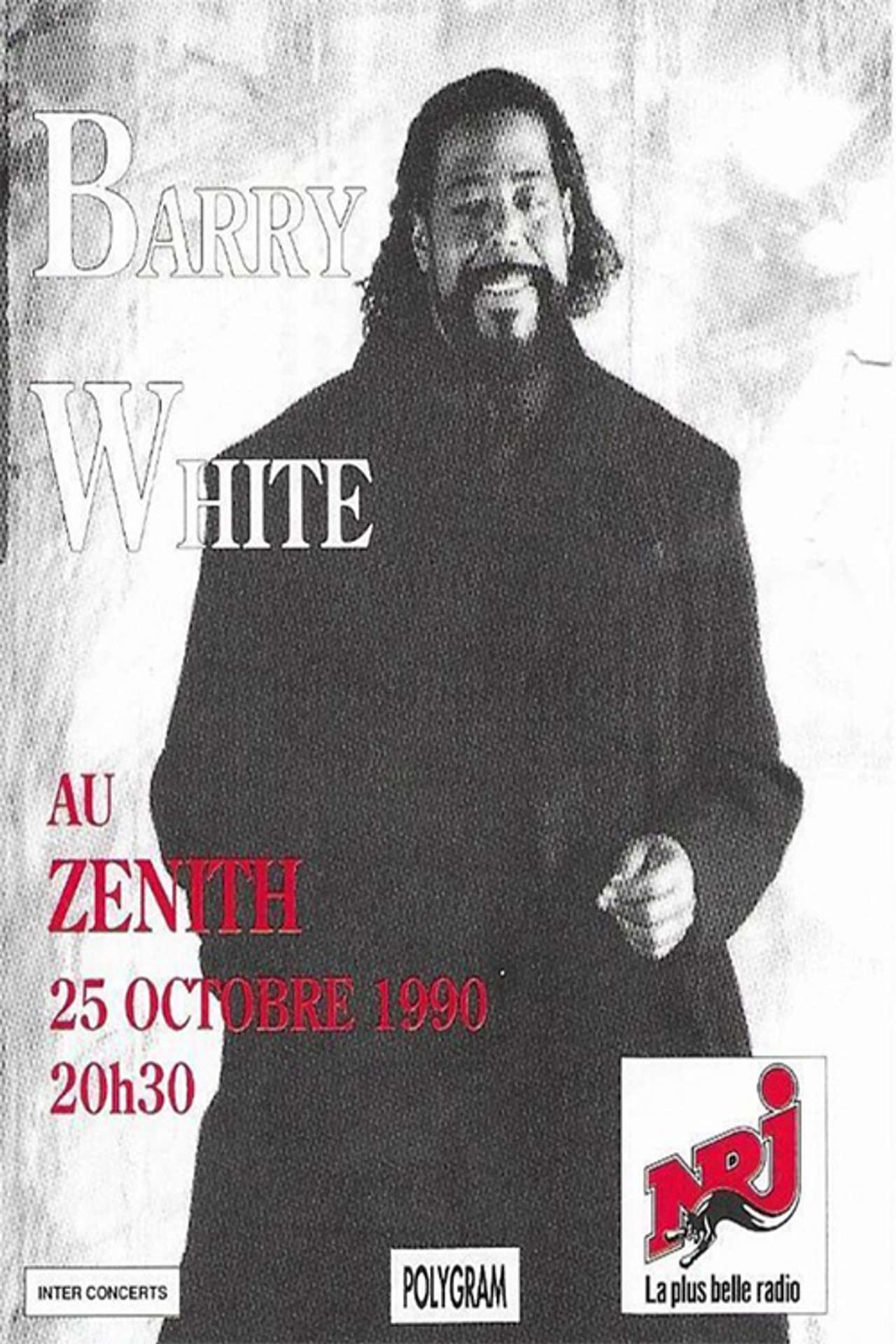 Barry White - Zenith de Paris filmaffisch