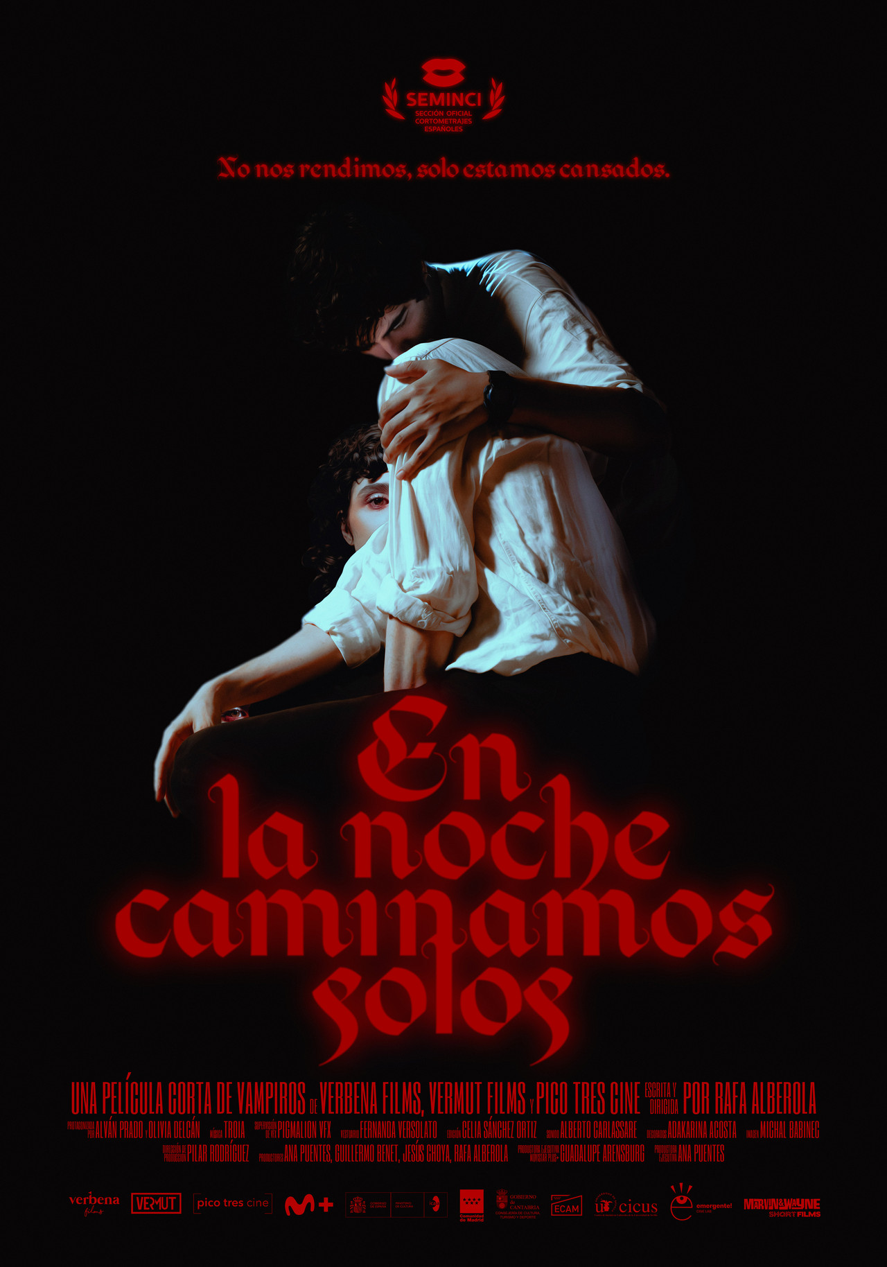 En la noche caminamos solos filmaffisch