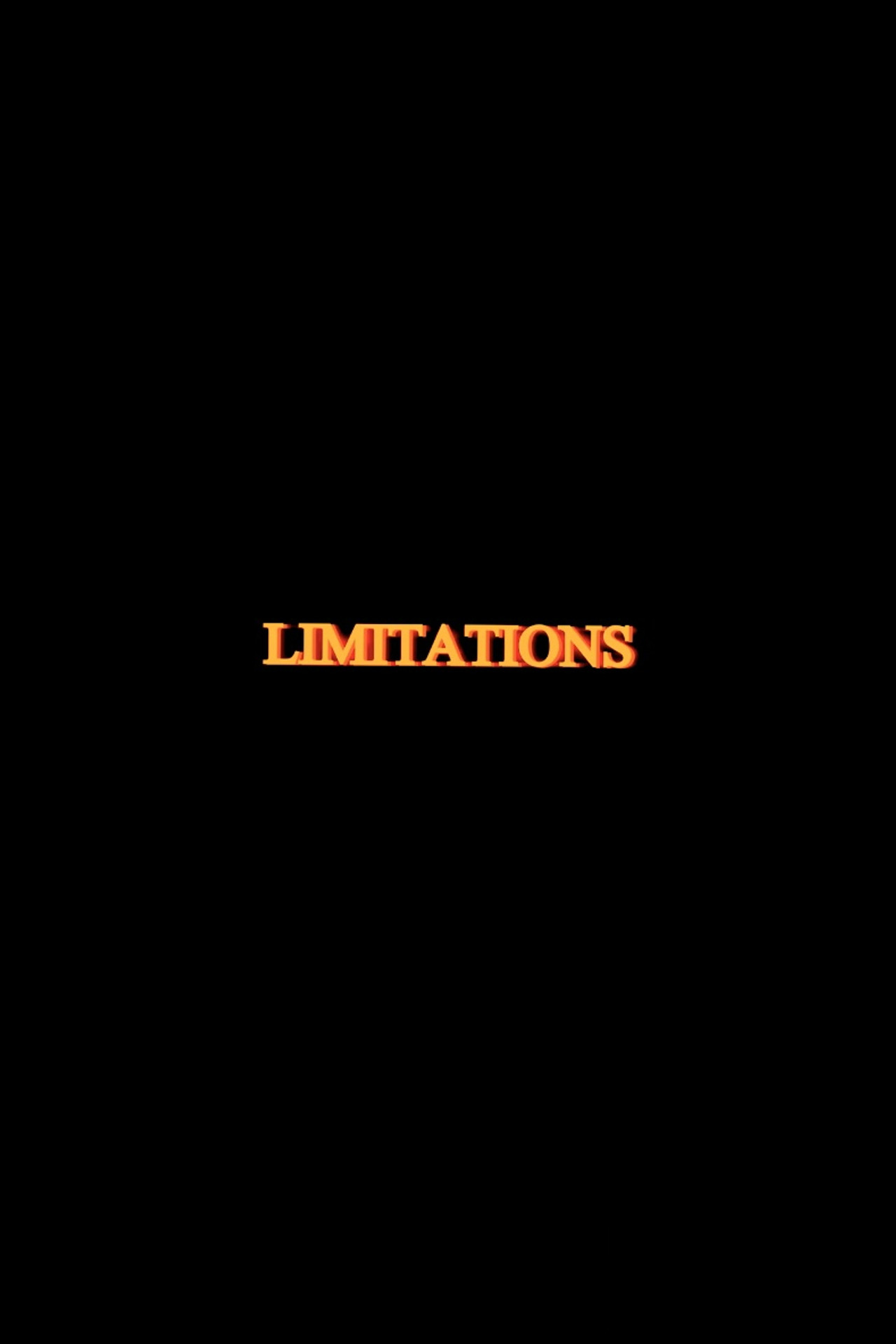 Limitations filmaffisch
