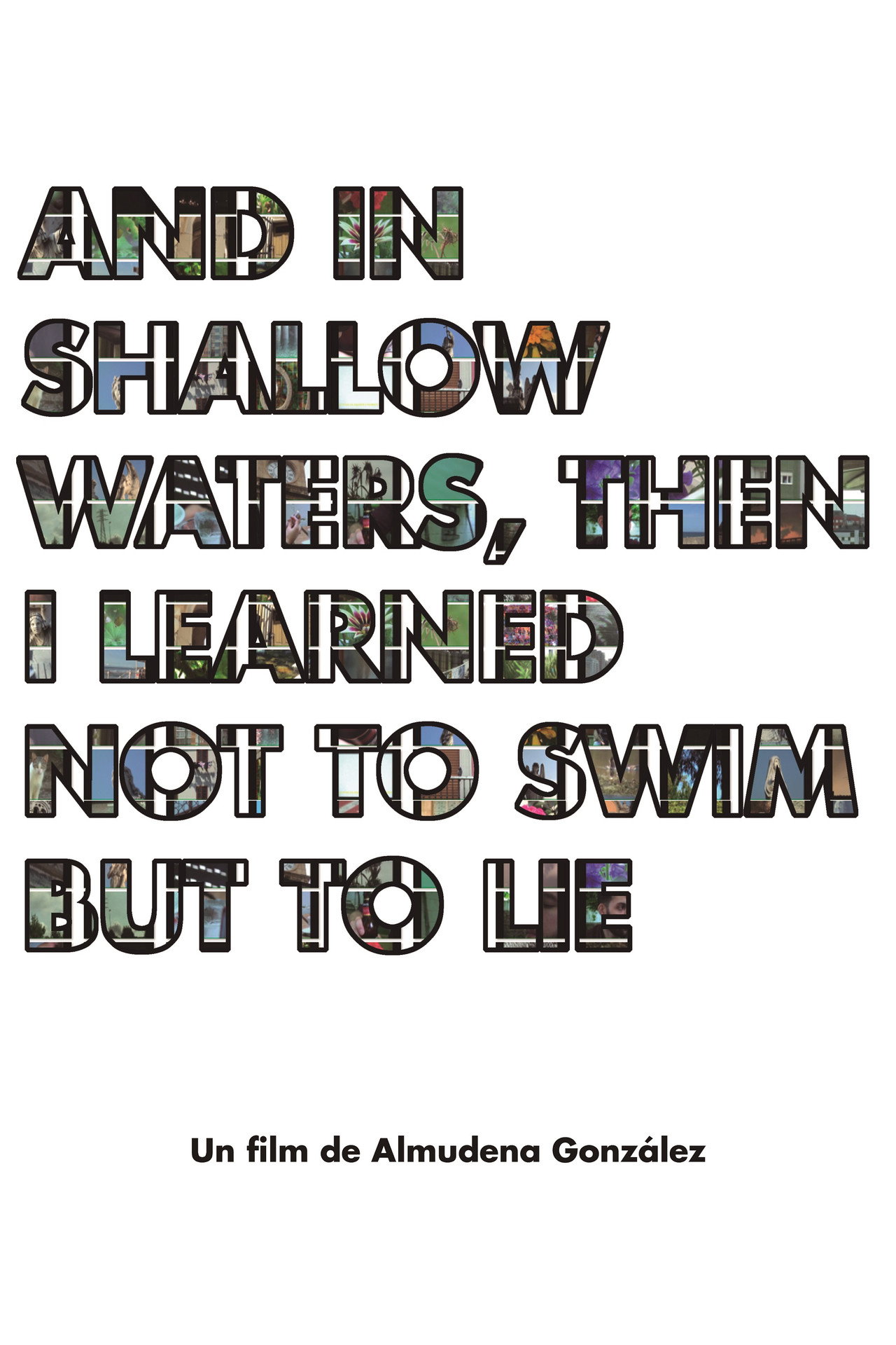 And in shallow waters, then i learned not to swim but to lie Backdrop