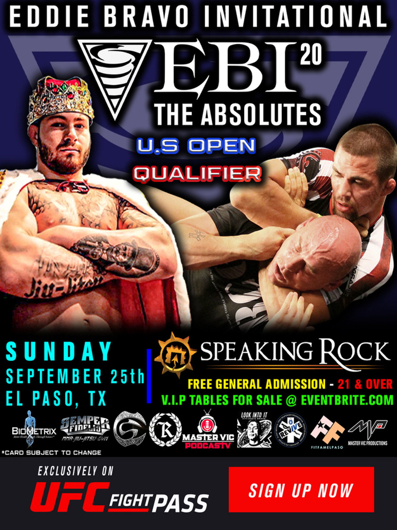 Eddie Bravo Invitational 20: The Absolutes US Open Qualifiers Backdrop
