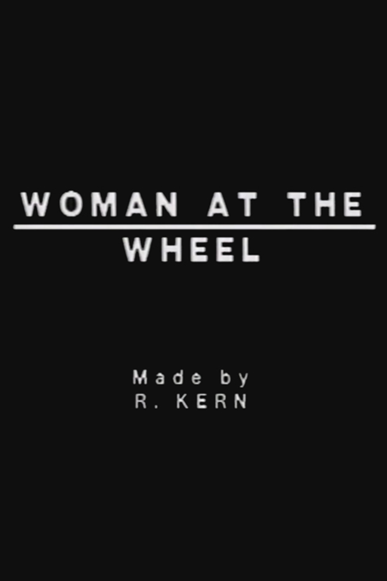 Woman at the Wheel filmaffisch