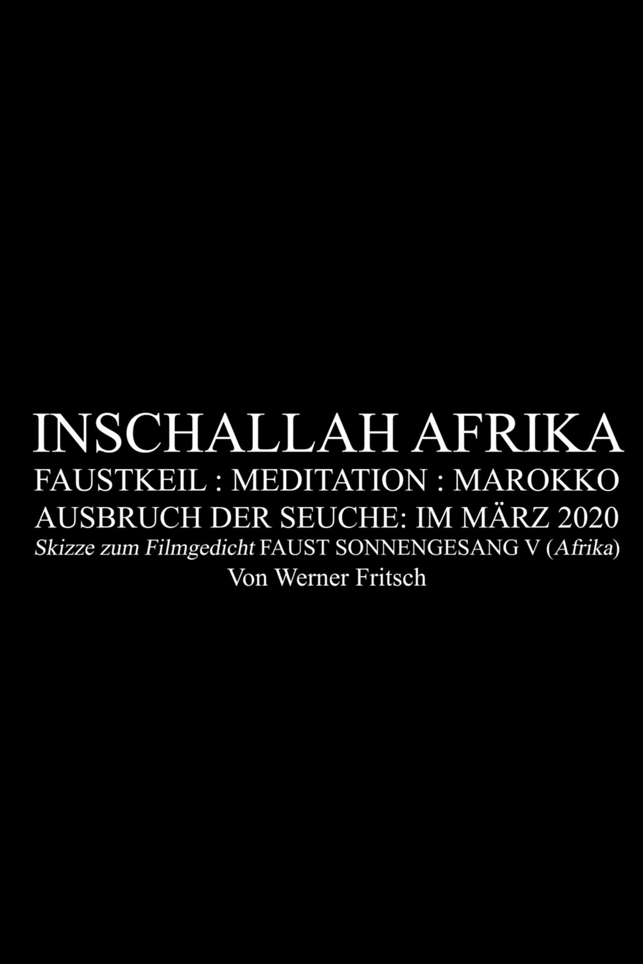 Inschallah Afrika filmaffisch