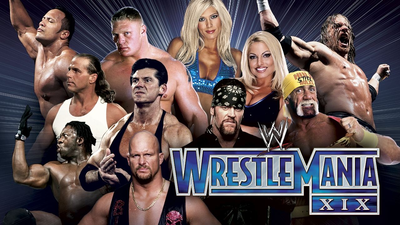 Scen från WWE Wrestlemania XIX