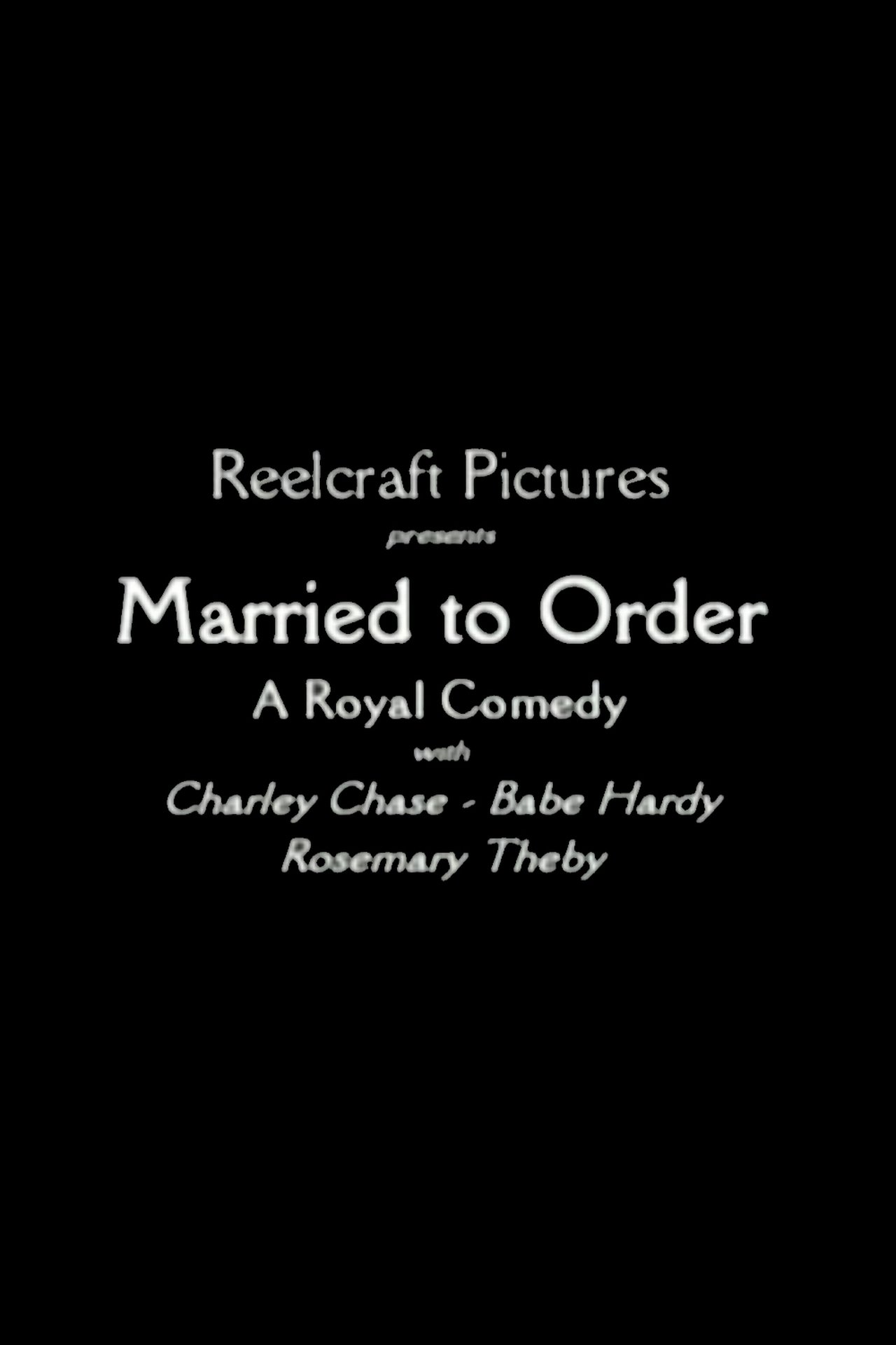 Married to Order 1920