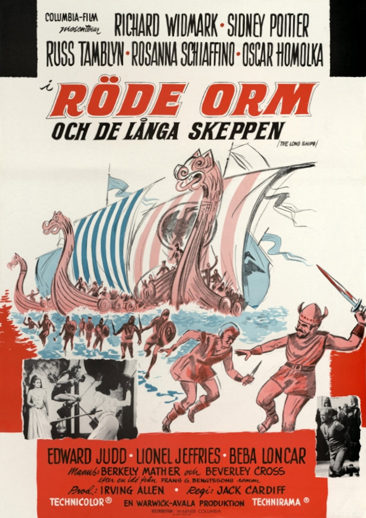 Röde Orm och de långa skeppen filmaffisch