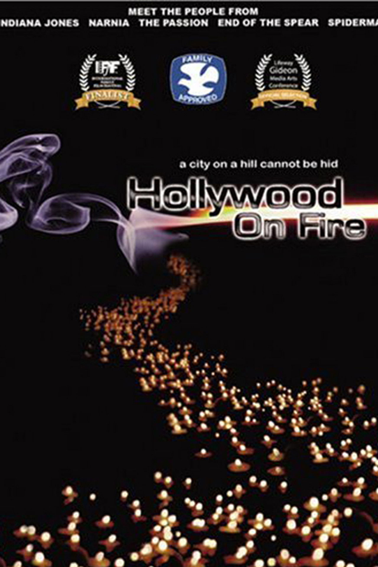 Hollywood on Fire Backdrop