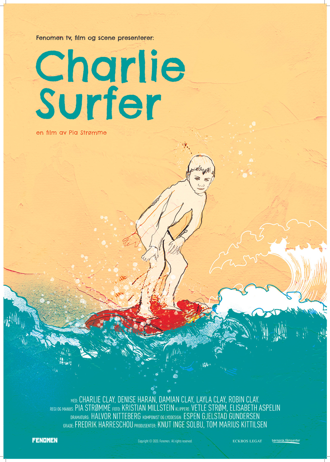 Charlie Surfer Backdrop