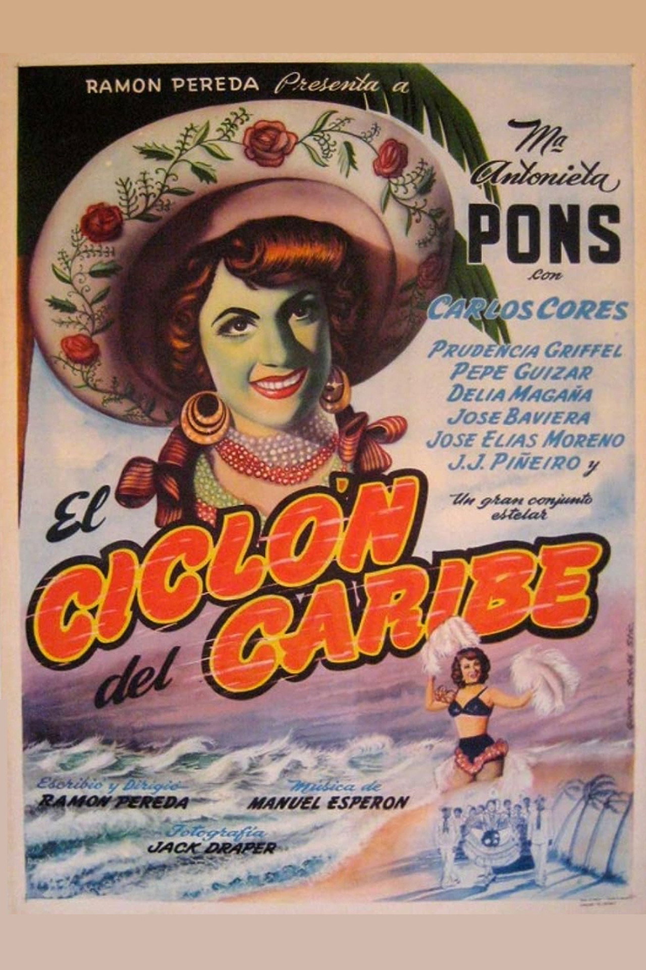 El ciclón del Caribe filmaffisch