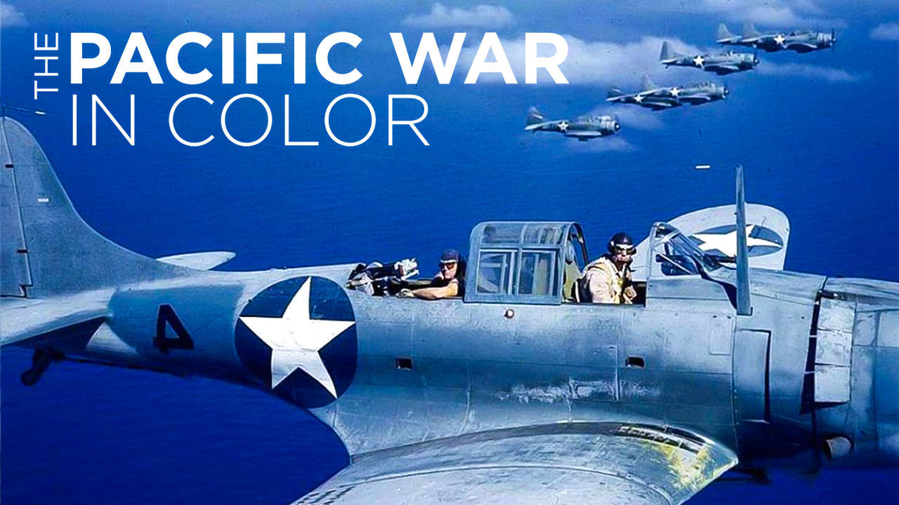 The Pacific War in Color background