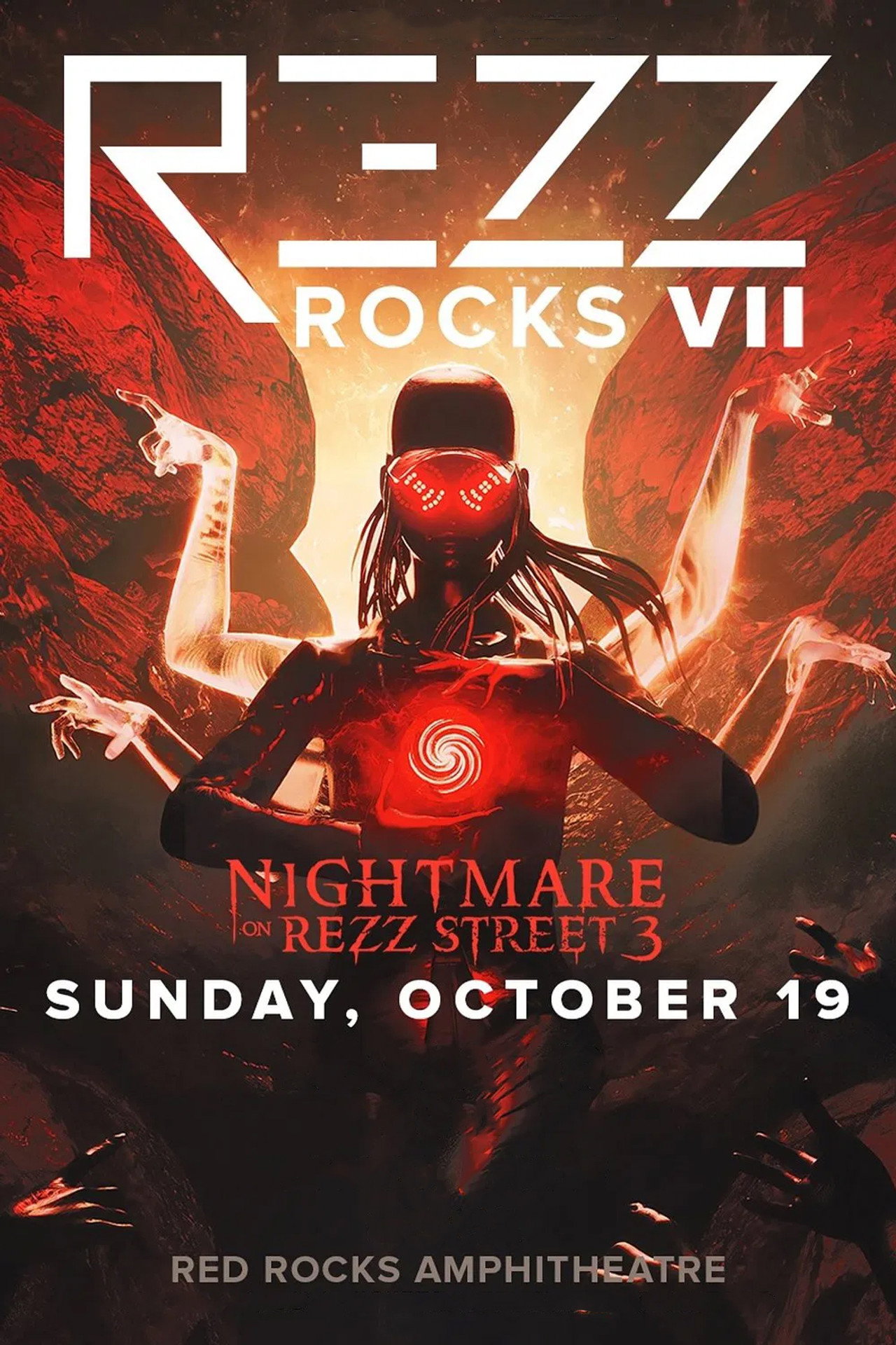 REZZ: Nightmare On Rezz Street, Live at Red Rocks Amphitheatre 2025 filmaffisch