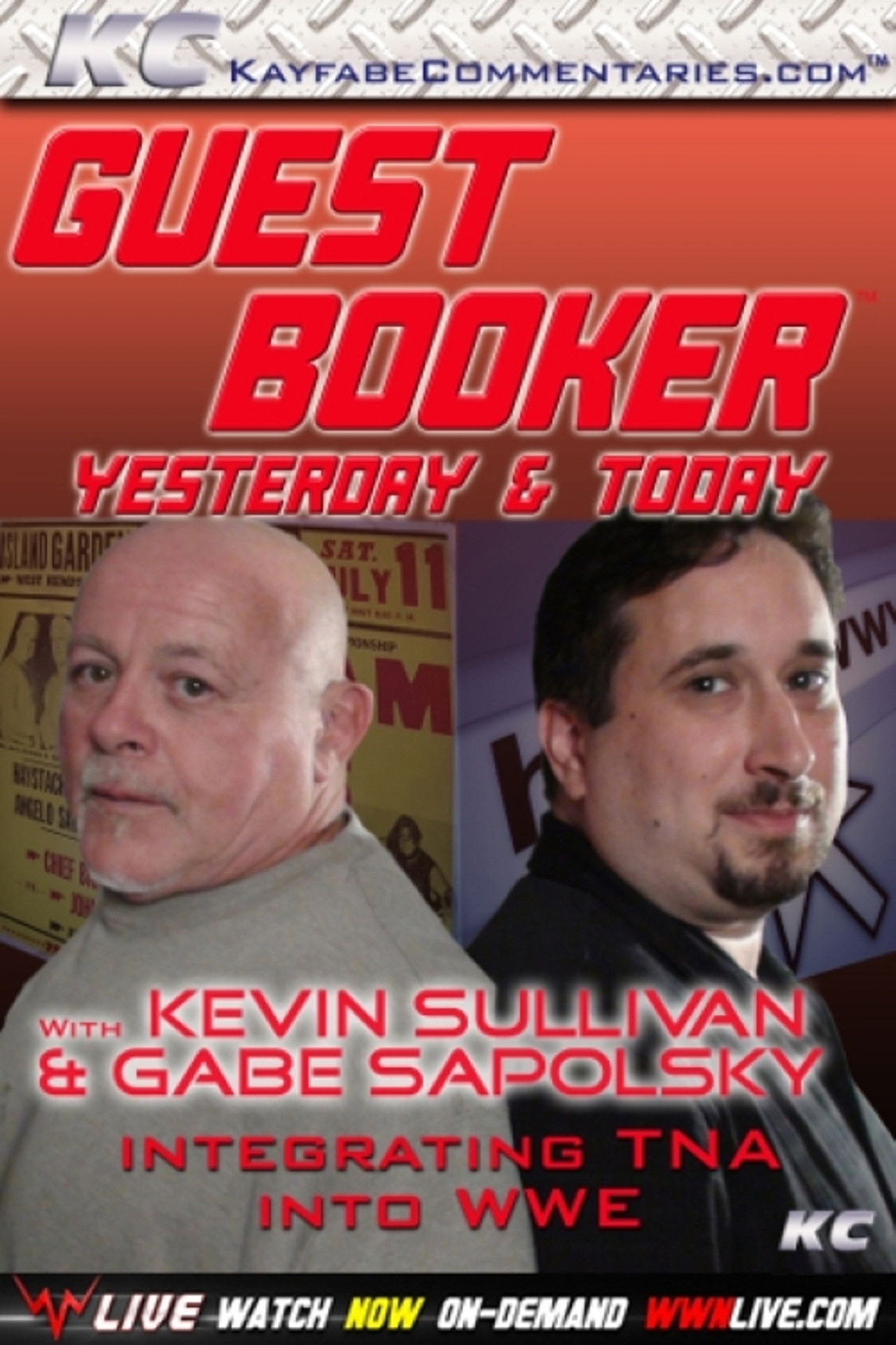 Guest Booker with Kevin Sullivan & Gabe Sapolsky Backdrop