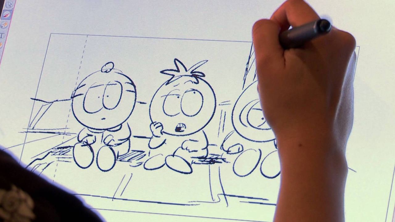 Scen från 6 Days to Air: The Making of South Park