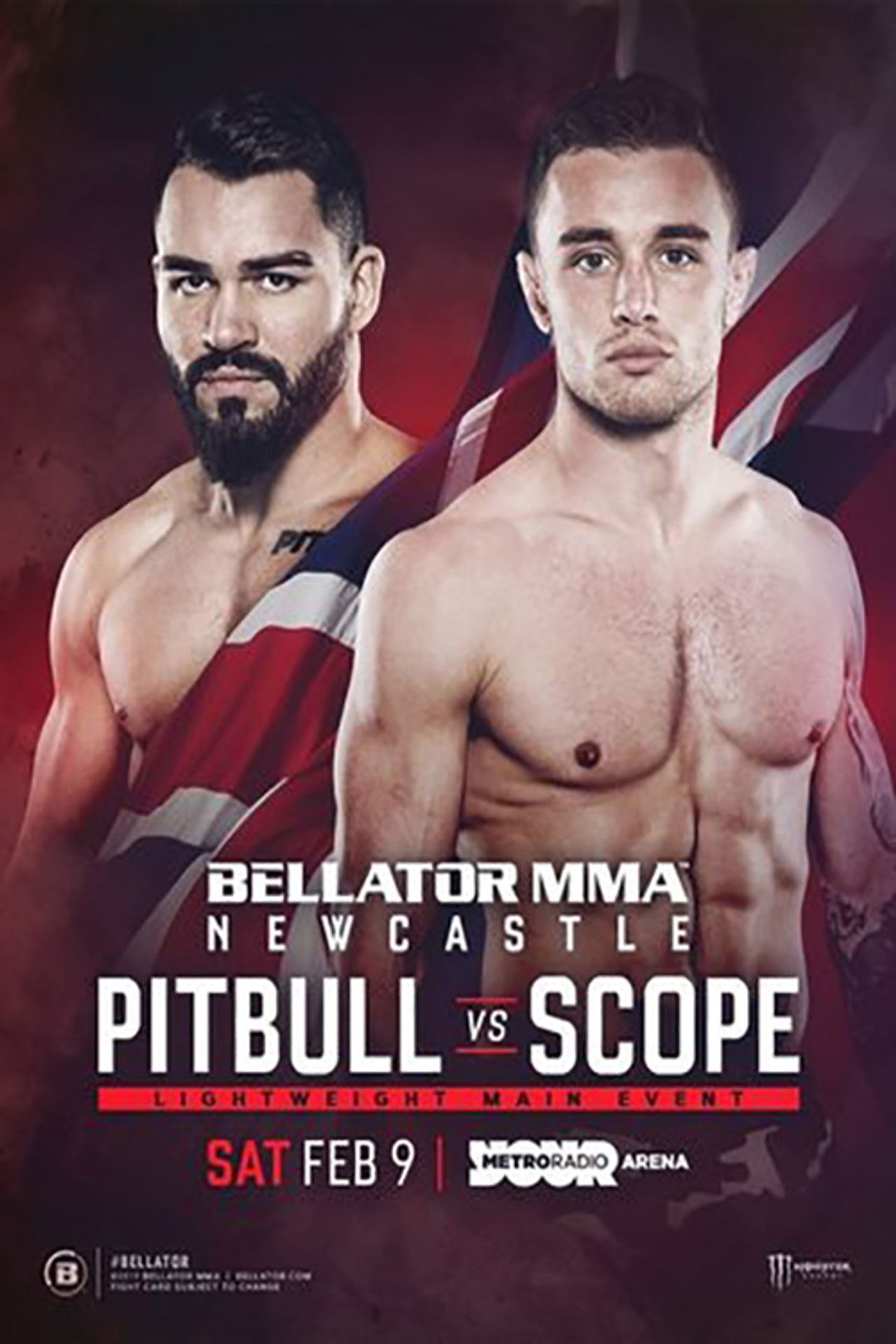 Bellator Newcastle: Pitbull vs. Scope Backdrop