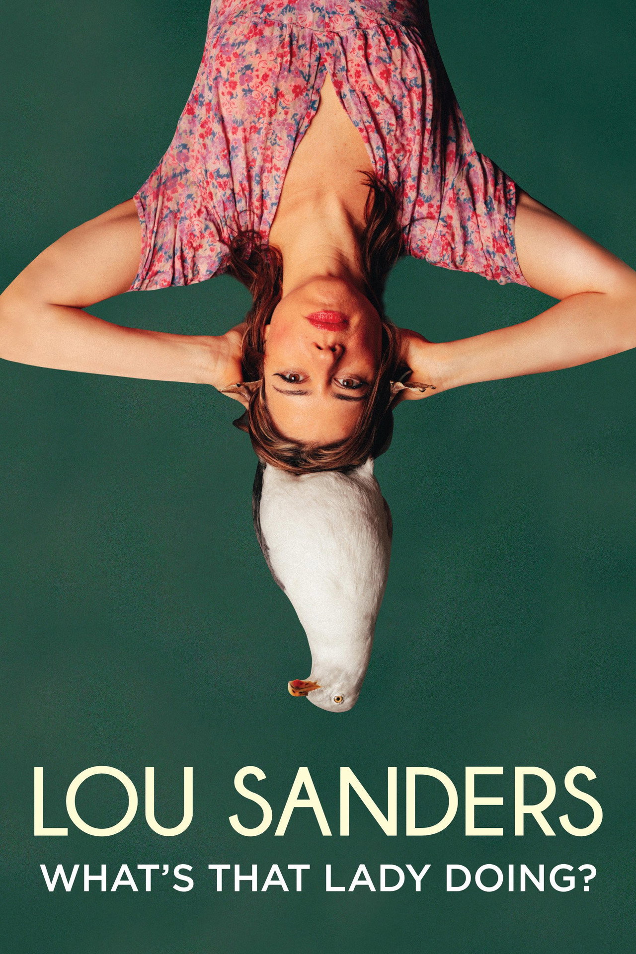 Lou Sanders: What's That Lady Doing? Backdrop