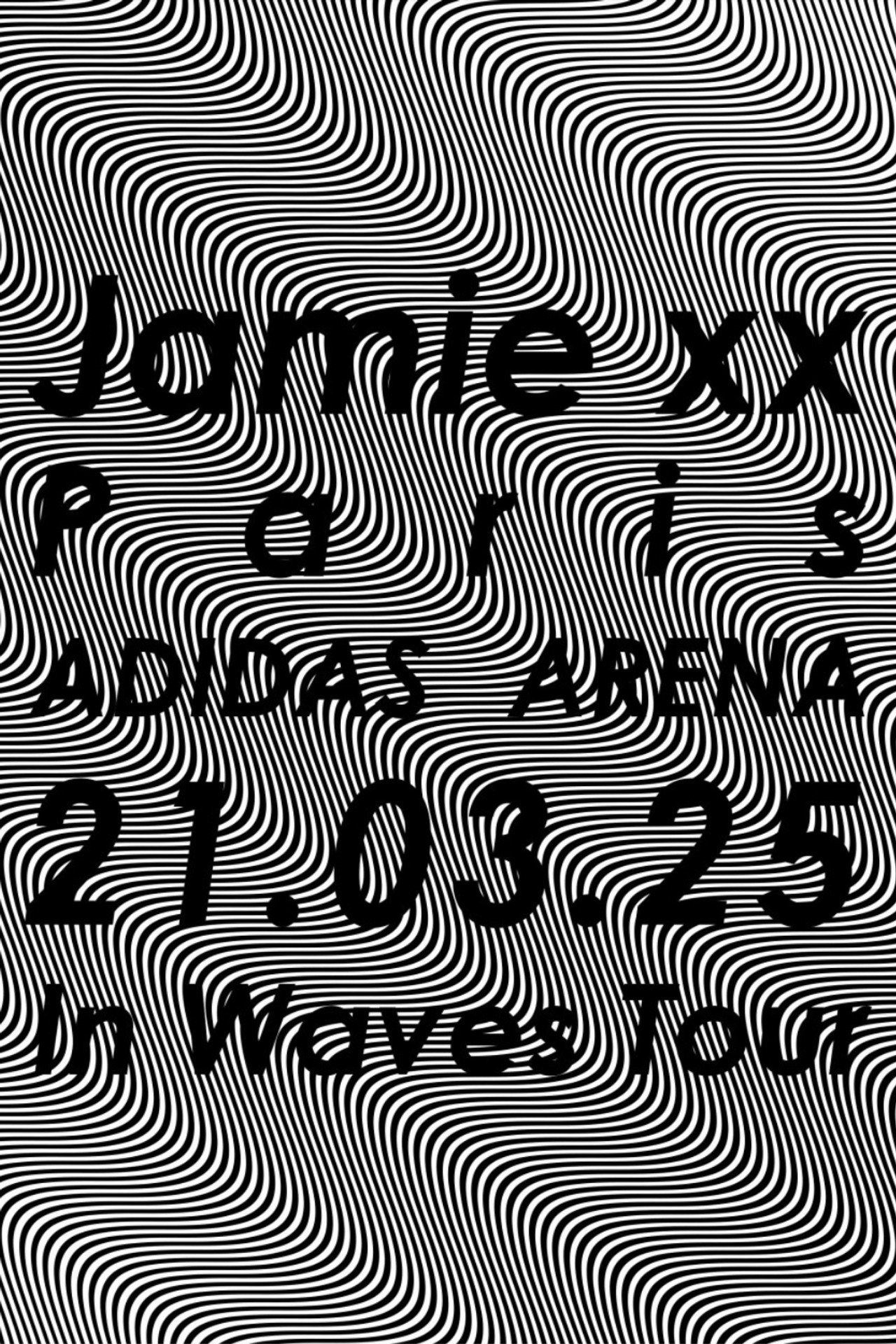 Jamie XX Paris Adidas Arena filmaffisch