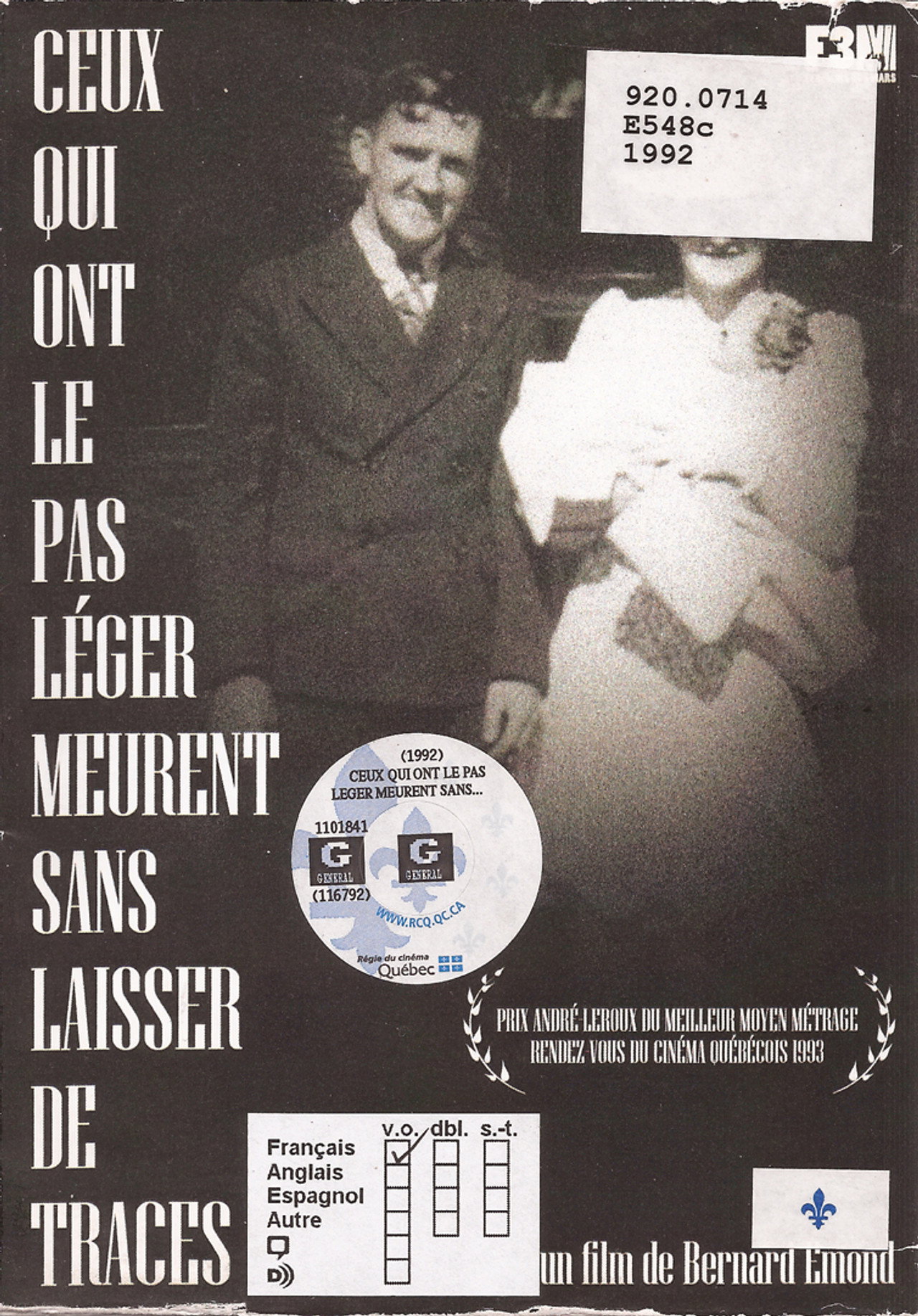 Ceux qui ont le pas léger meurent sans laisser de traces filmaffisch