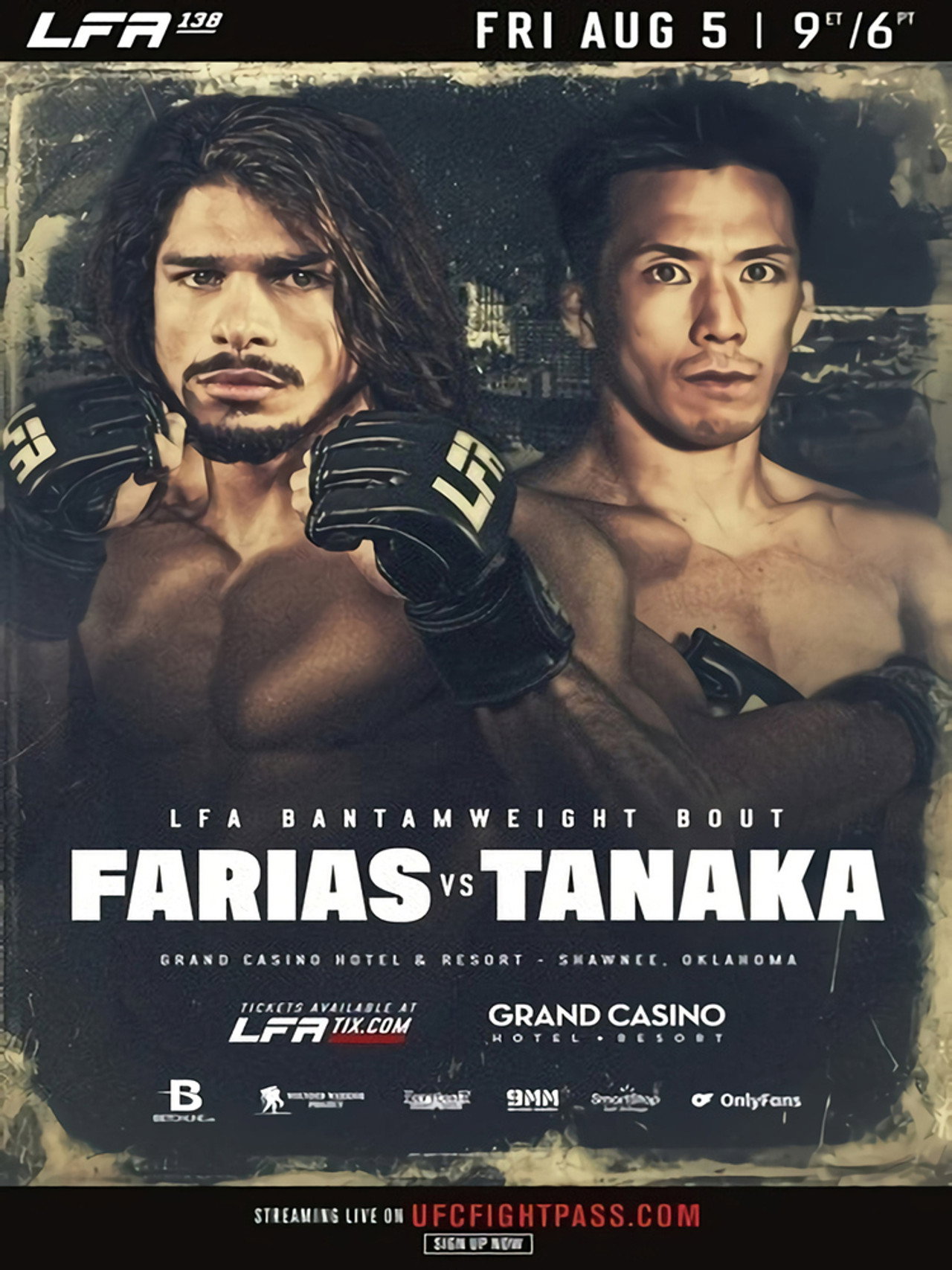 LFA 138: Farias vs. Tanaka Backdrop