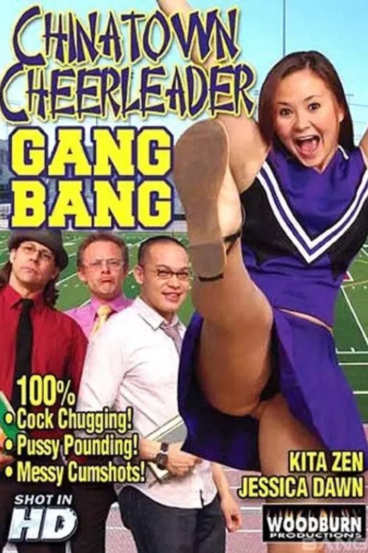 Chinatown Cheerleader Gang Bang Backdrop