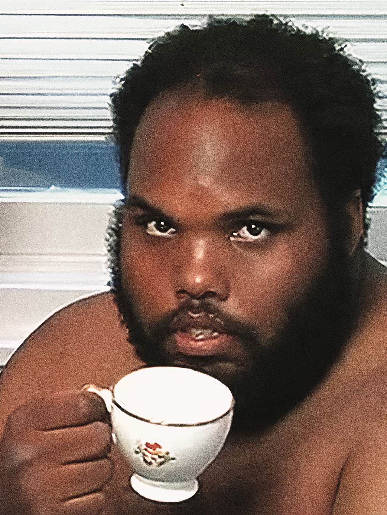 Living Photograph: Chris with Teacup Backdrop