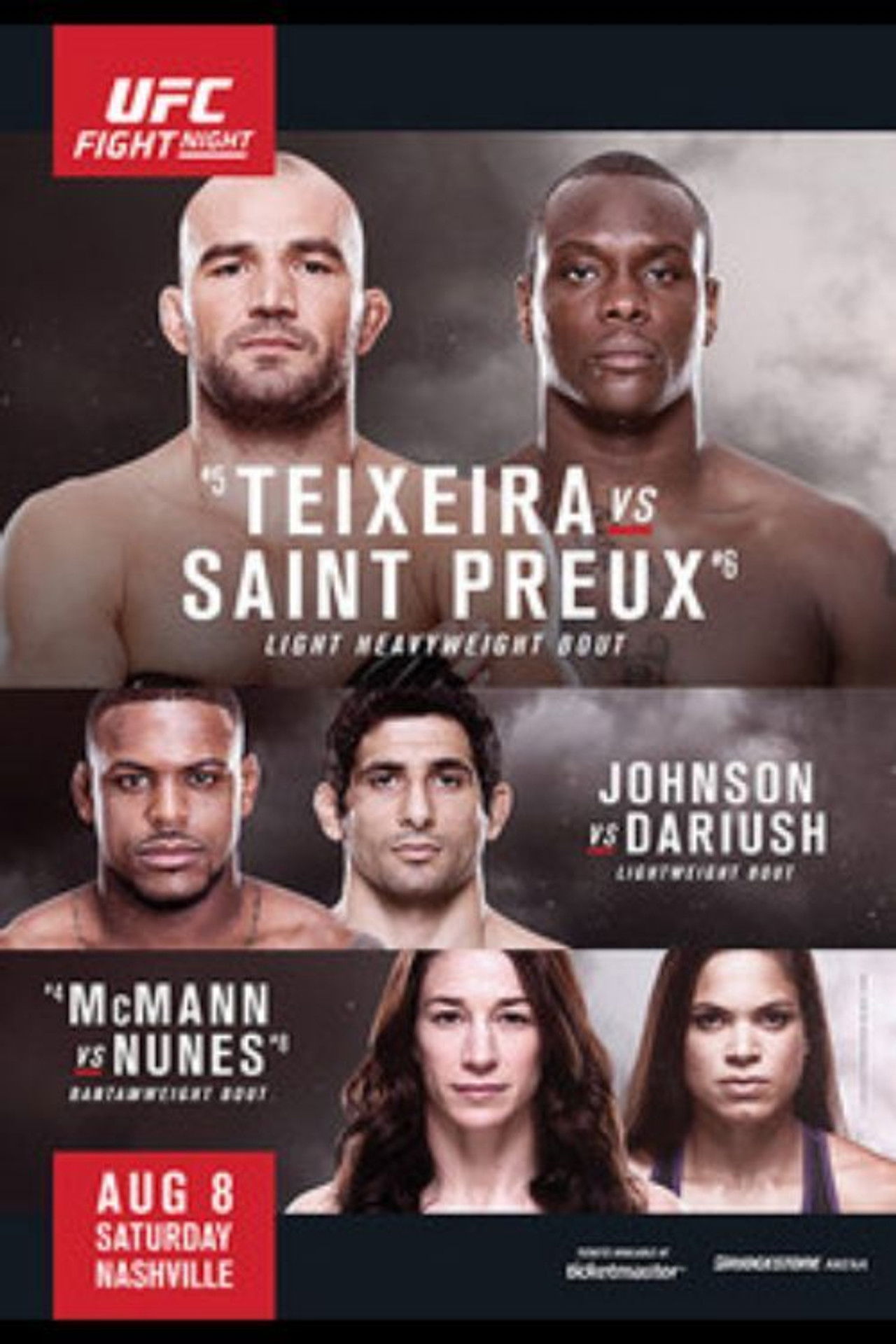 UFC Fight Night 73: Teixeira vs. Saint Preux Backdrop
