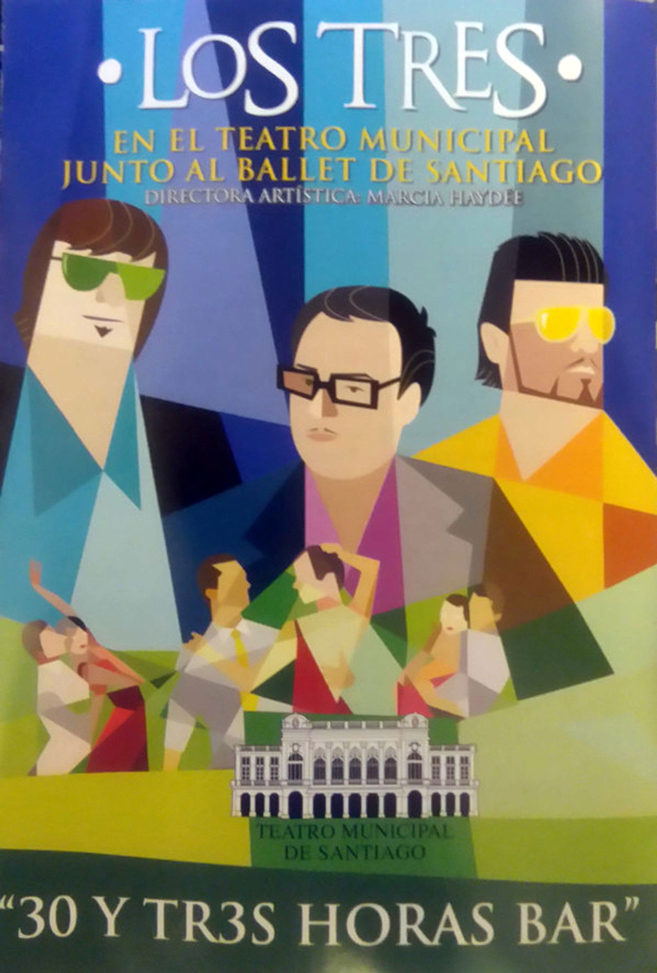 Los Tres: 30 y Tr3s Horas Bar Backdrop