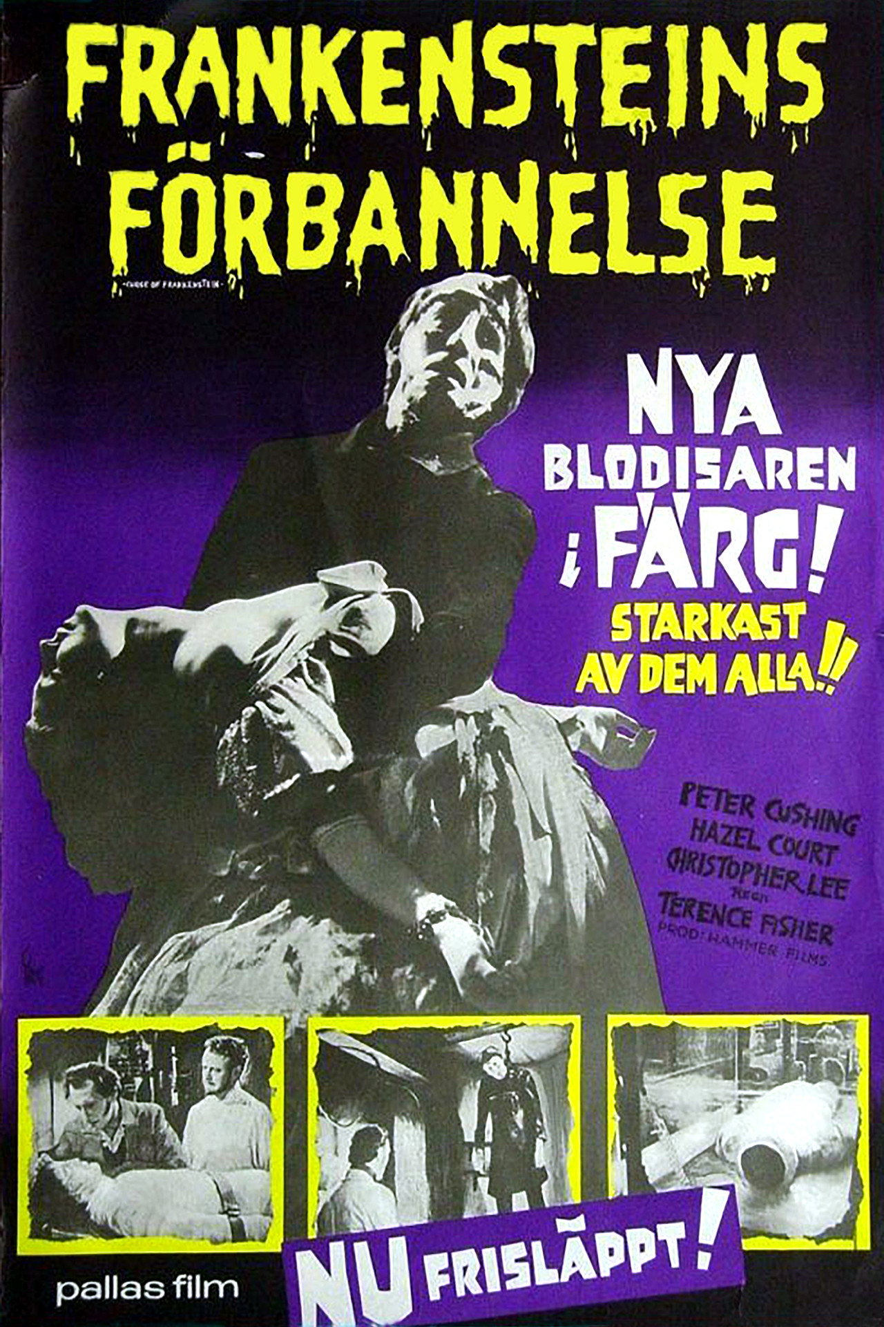 Frankensteins förbannelse filmaffisch