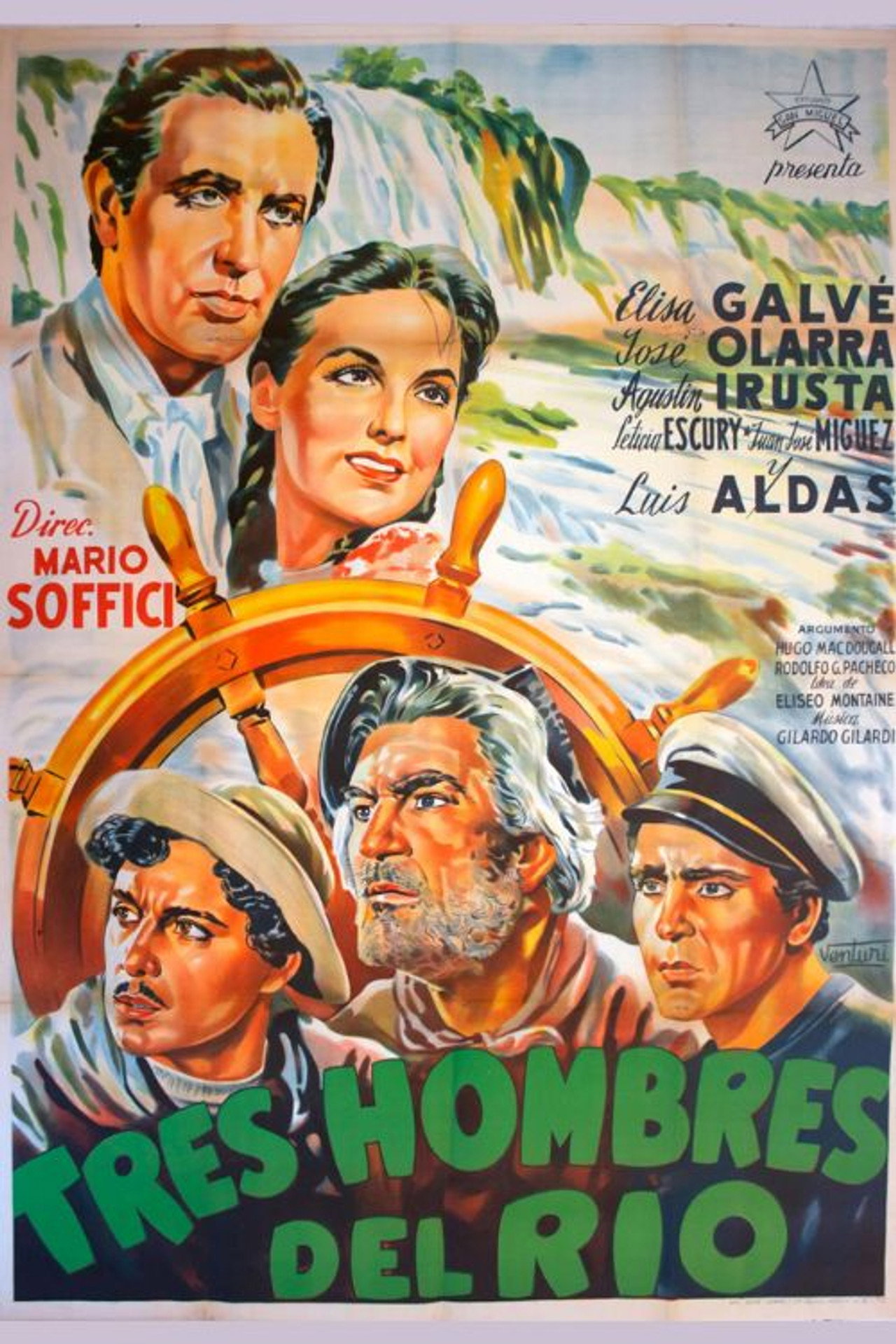 Tres hombres del río filmaffisch