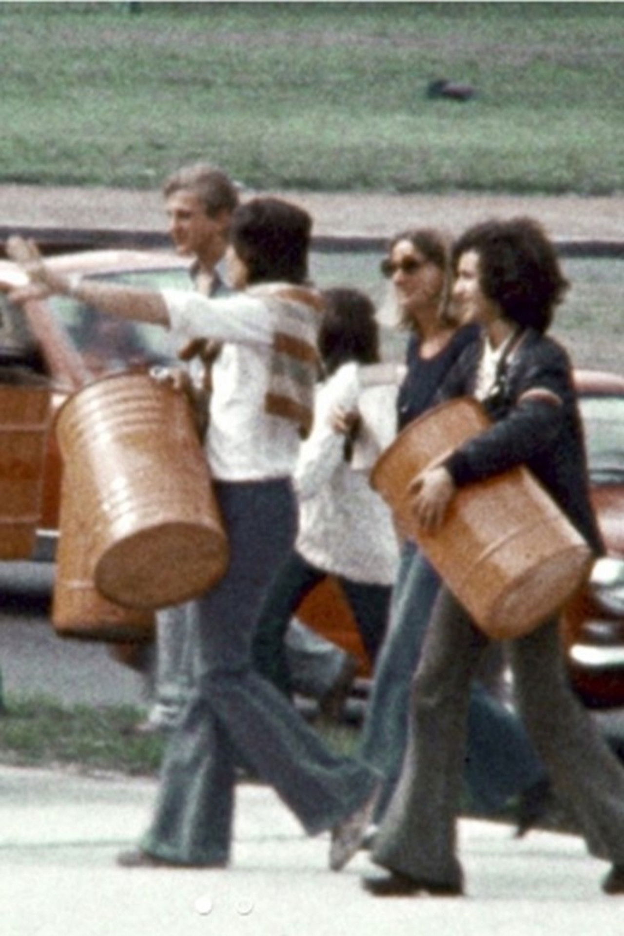 Tambores en la plaza Backdrop