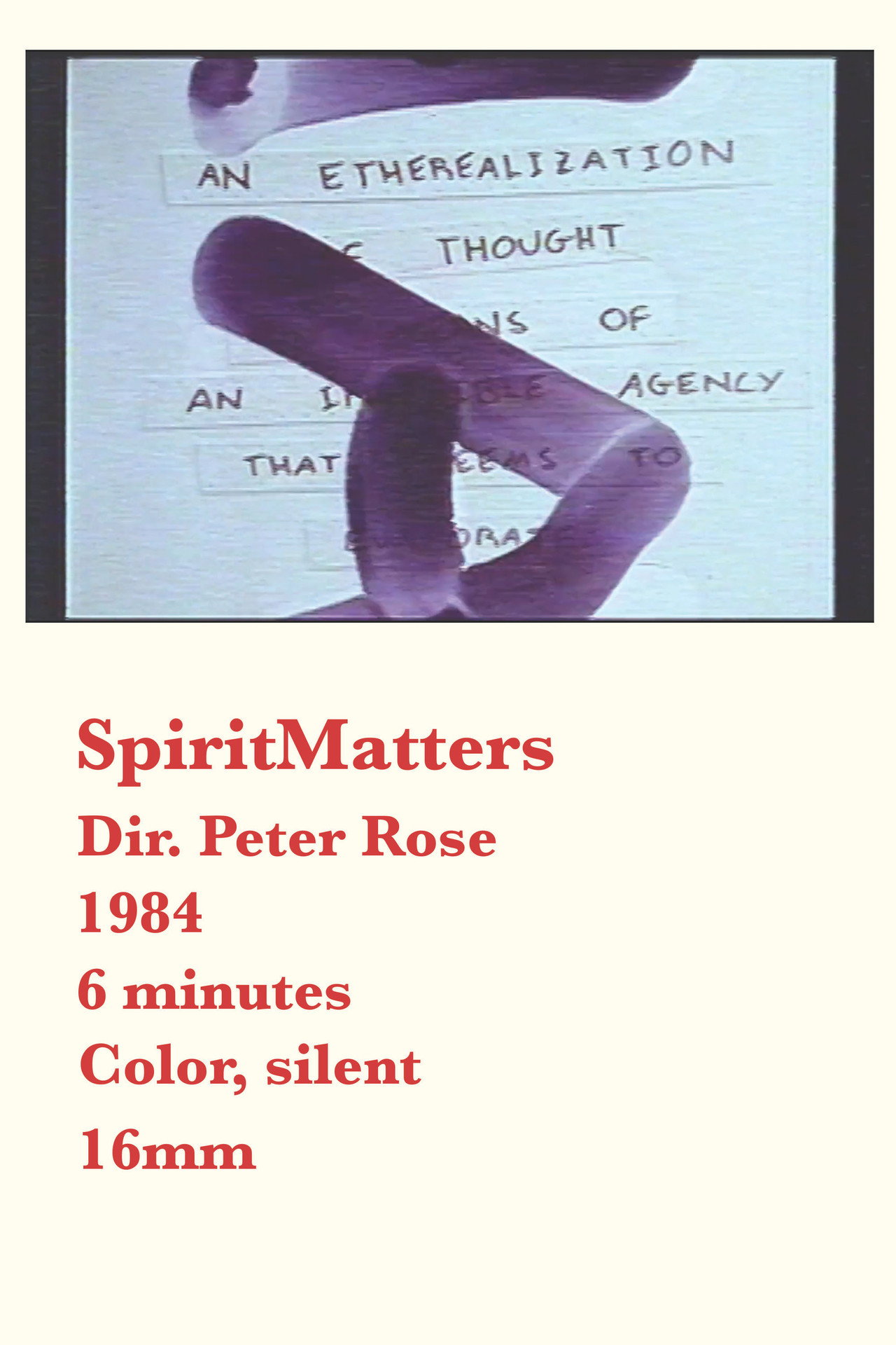 SpiritMatters filmaffisch