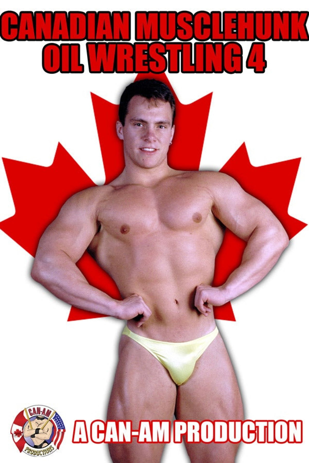 Canadian Musclehunk Oil Wrestling 4 Backdrop