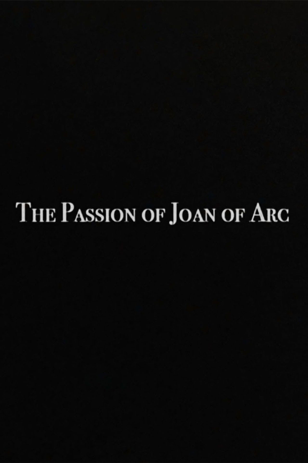 The Passion of Joan of Arc Backdrop