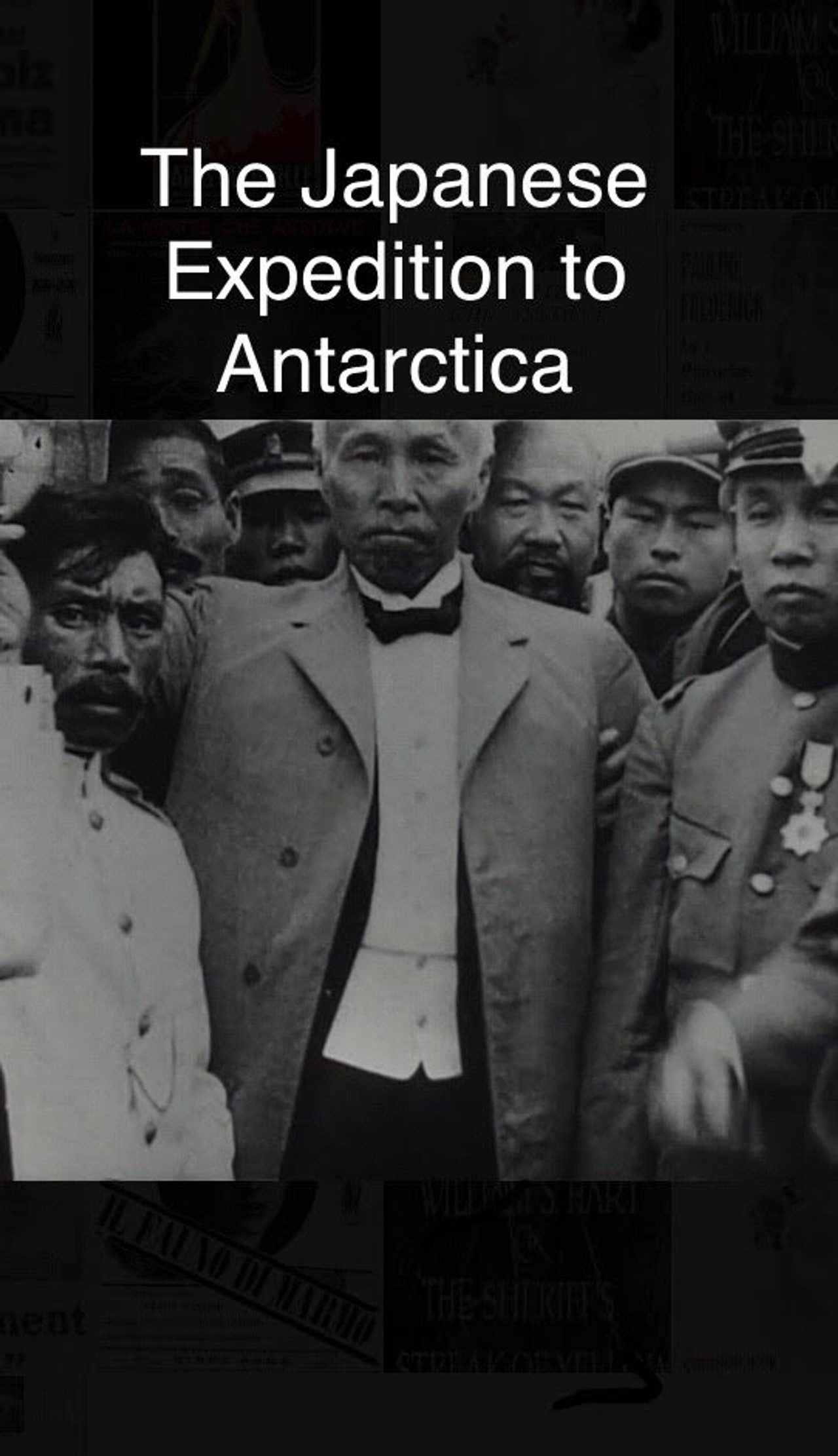 Japanese Expedition to Antarctica Backdrop