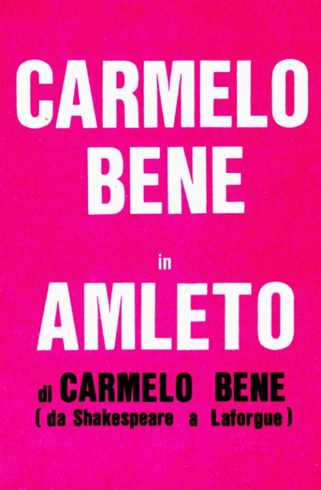 Amleto di Carmelo Bene (da Shakespeare a Laforgue) Backdrop