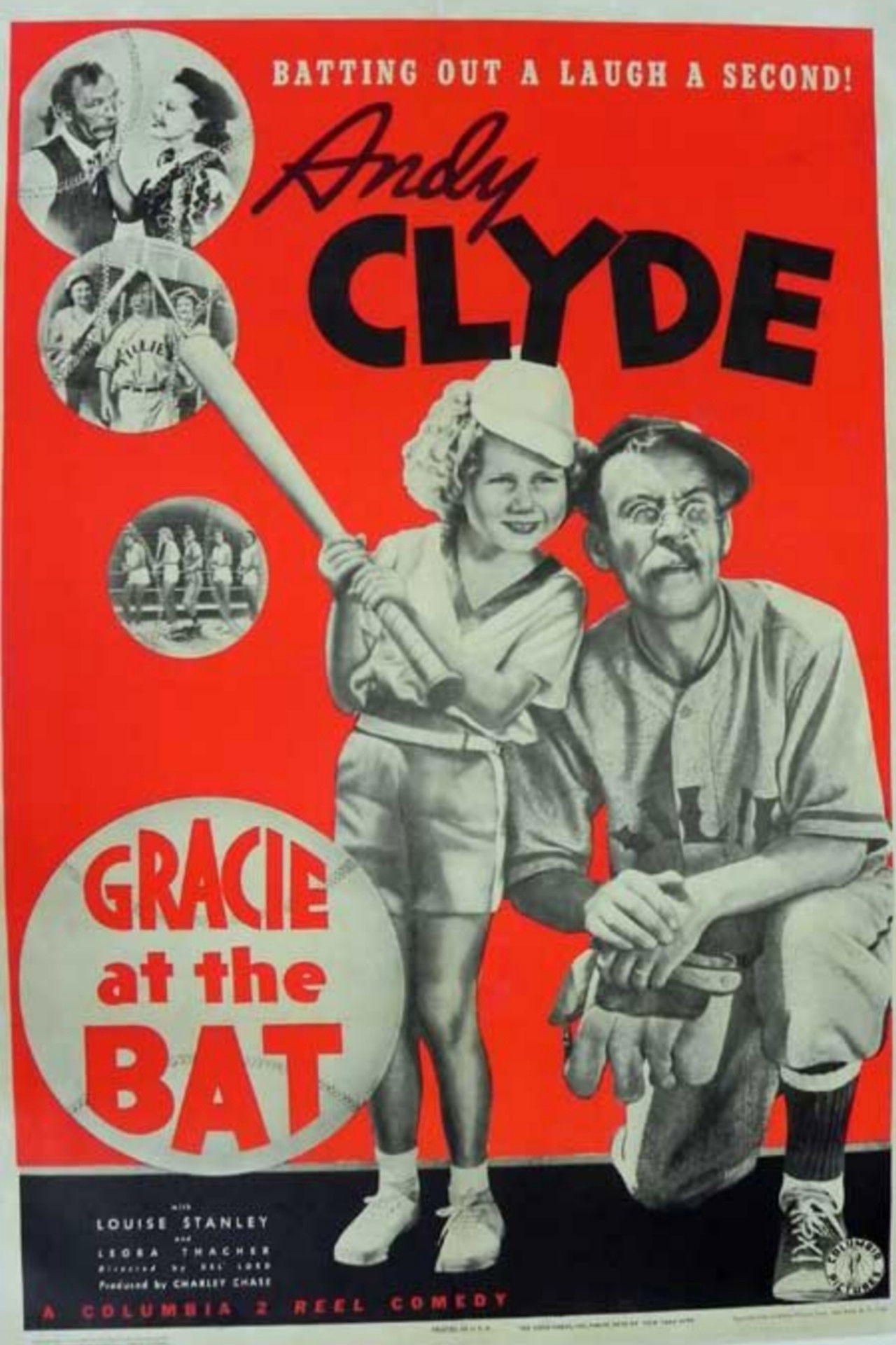 Gracie at the Bat Backdrop