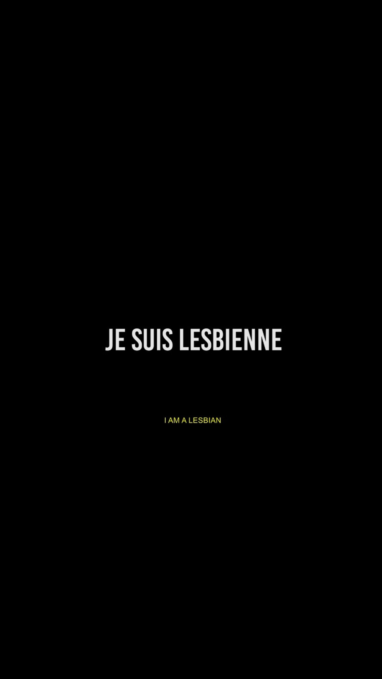 Je suis lesbienne filmaffisch