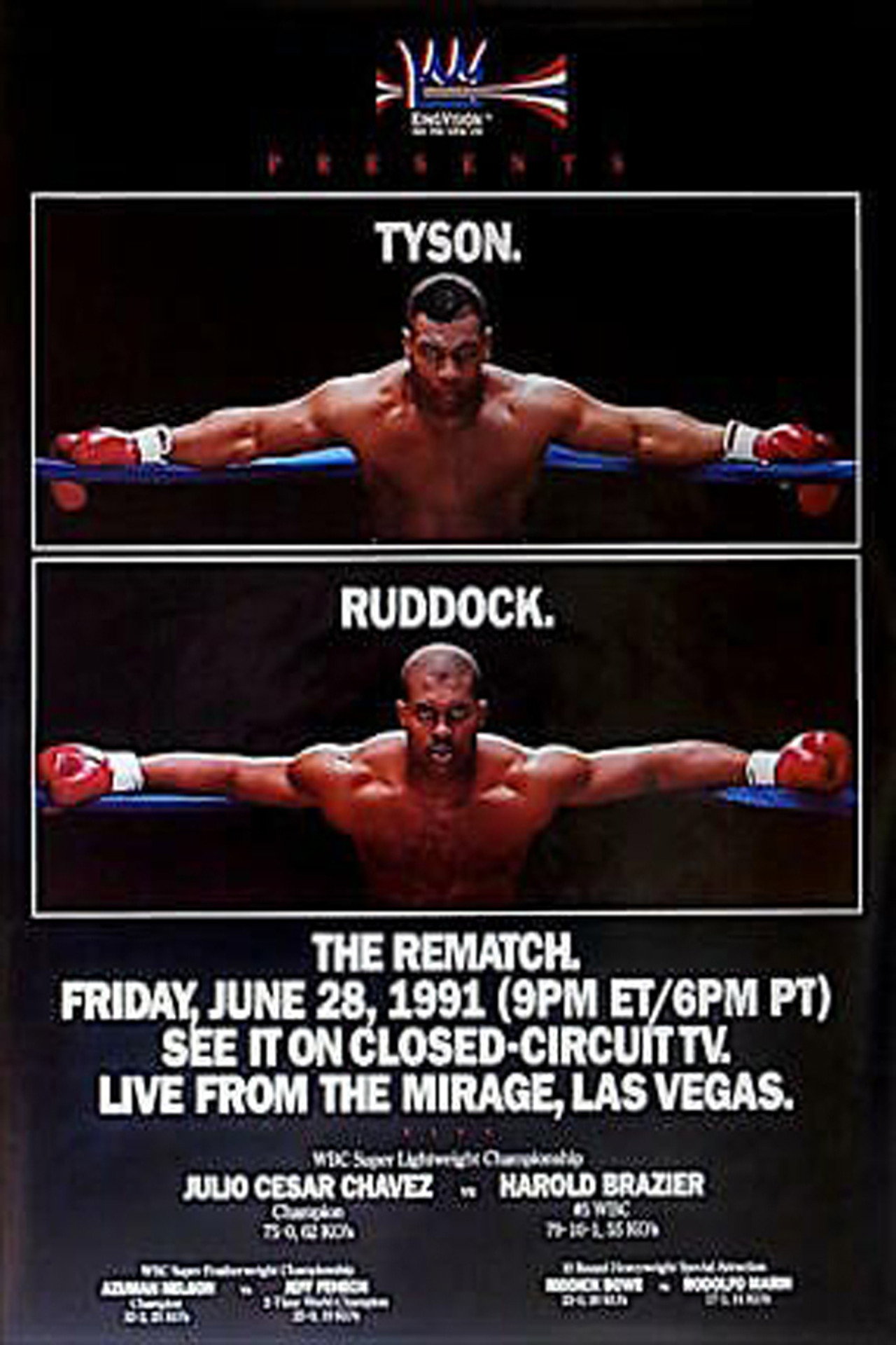 Mike Tyson vs Donovan Razor Ruddock II Backdrop