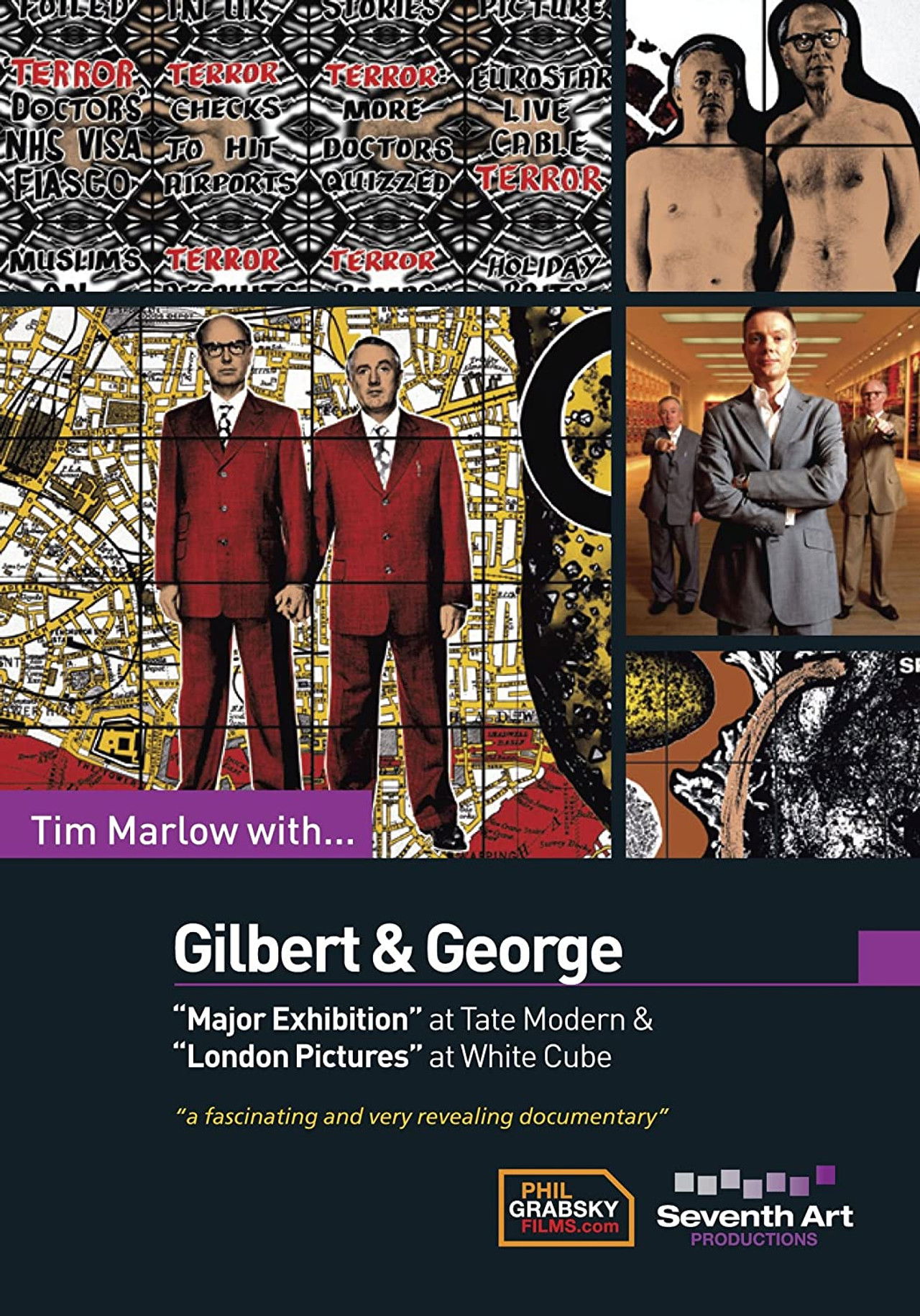 Tim Marlow with Gilbert & George Backdrop