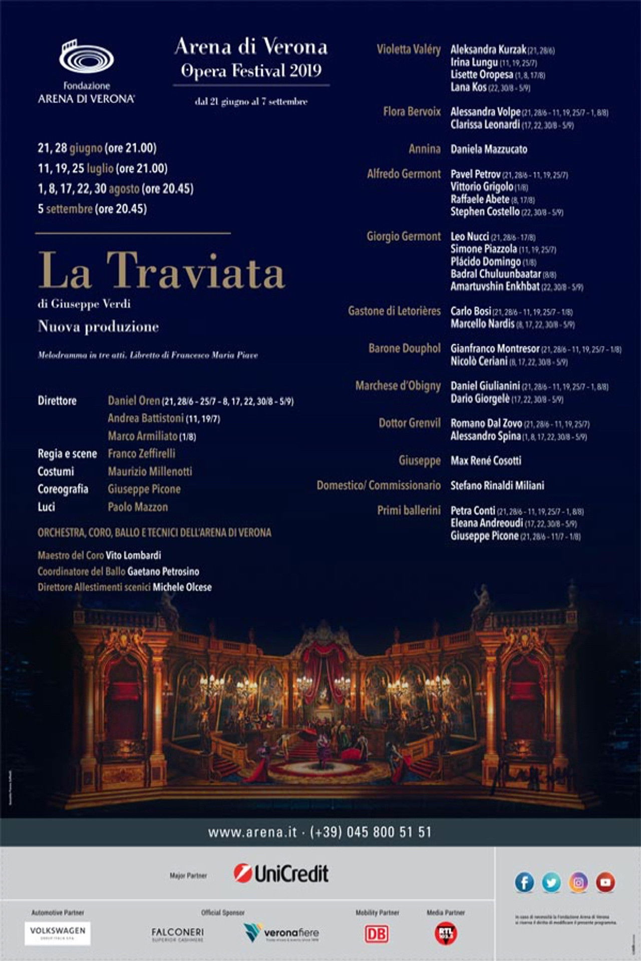 La Traviata - Arena di Verona Backdrop