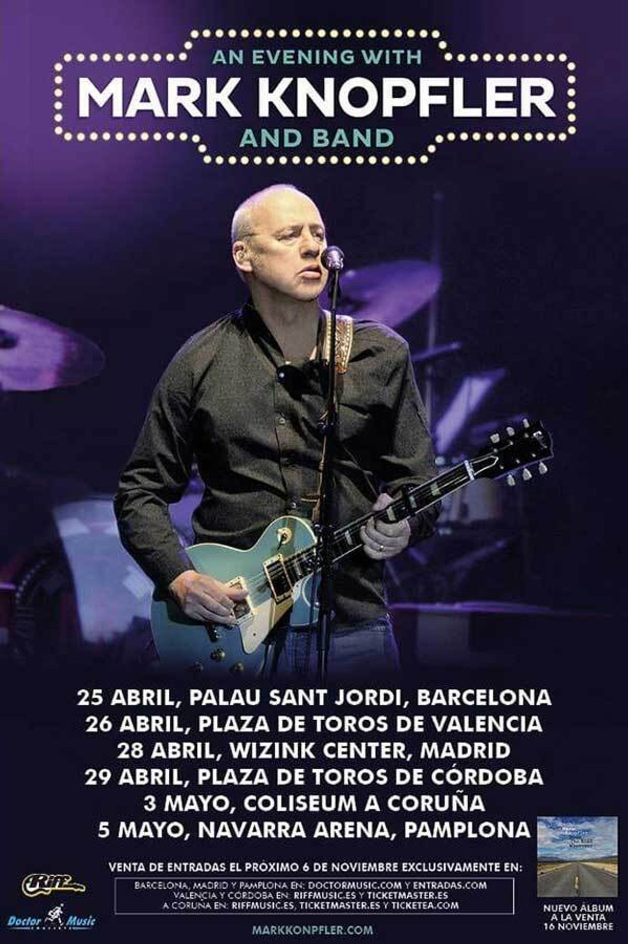 Mark Knopfler - Live in Valencia 2019 Backdrop