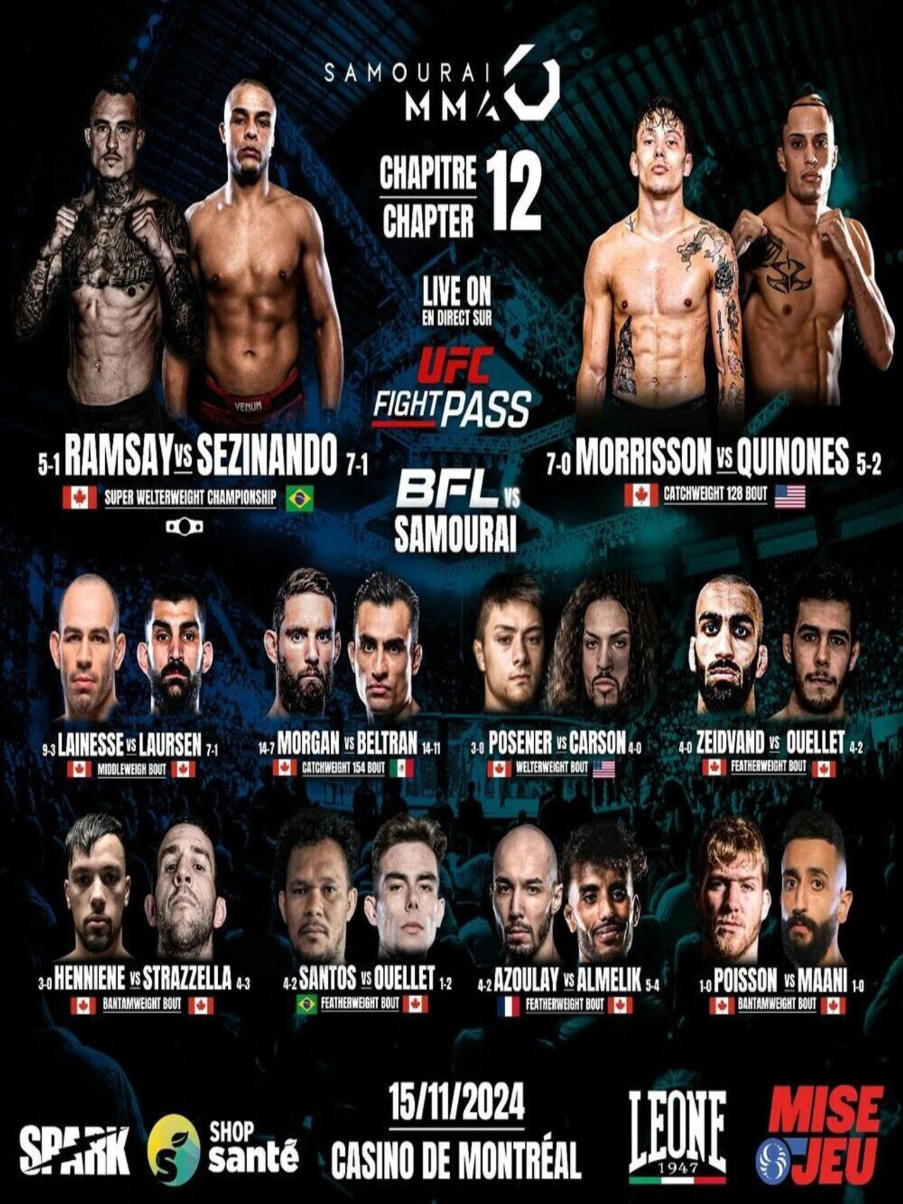Samourai MMA 12 poster