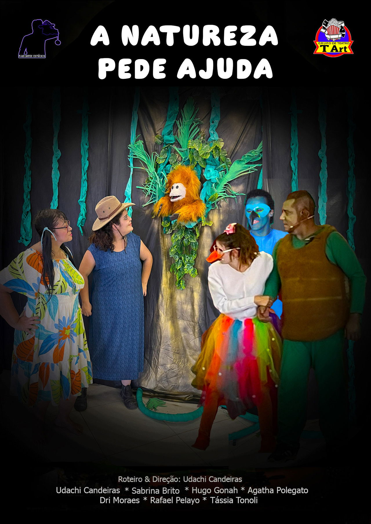 A natureza pede ajuda. Backdrop