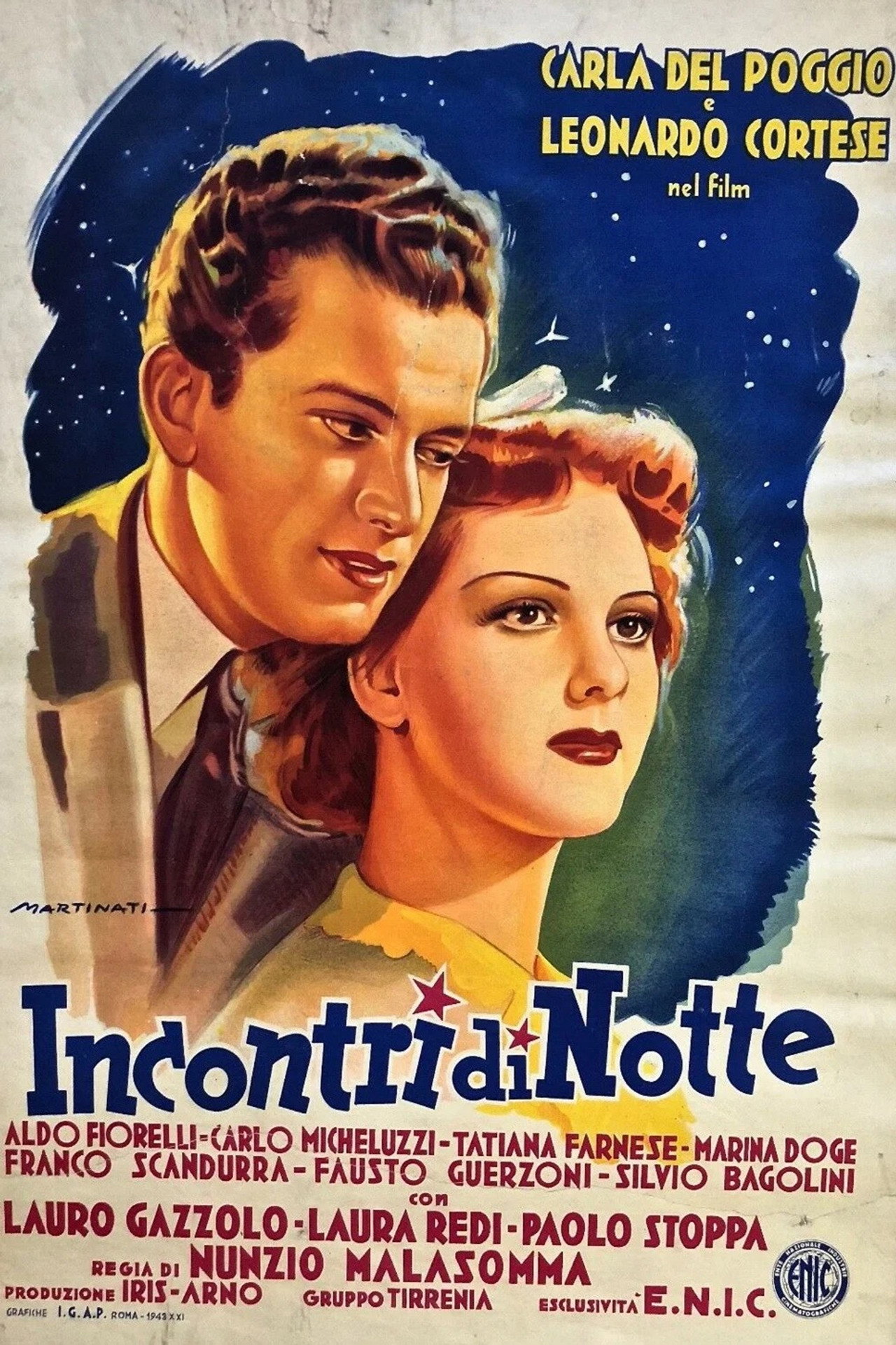 Incontri di notte filmaffisch