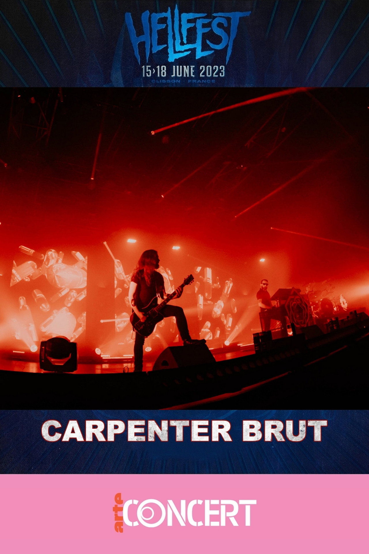 Carpenter Brut - Hellfest 2023 filmaffisch